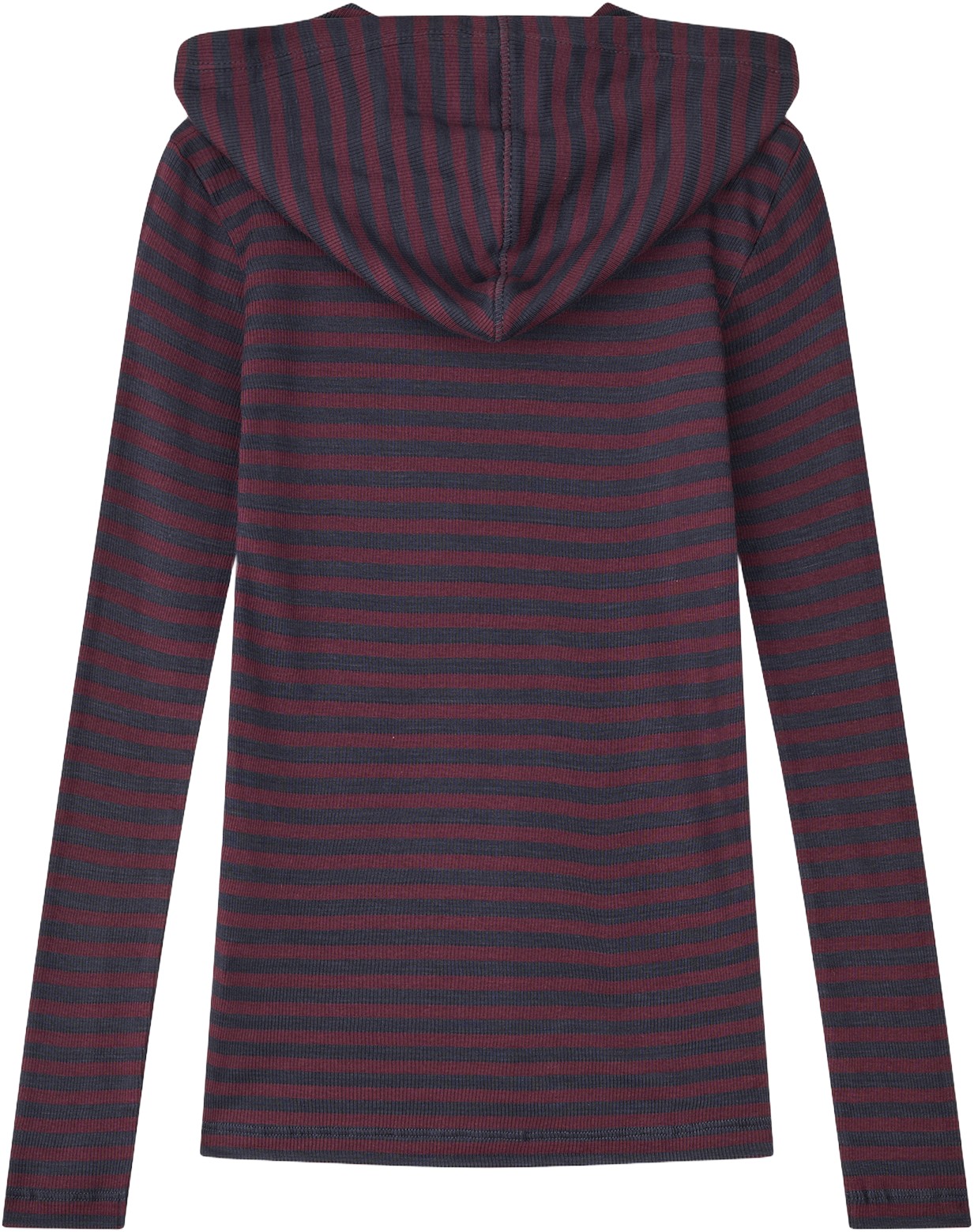 2×2 Cotton Stripe Tally Hoodie