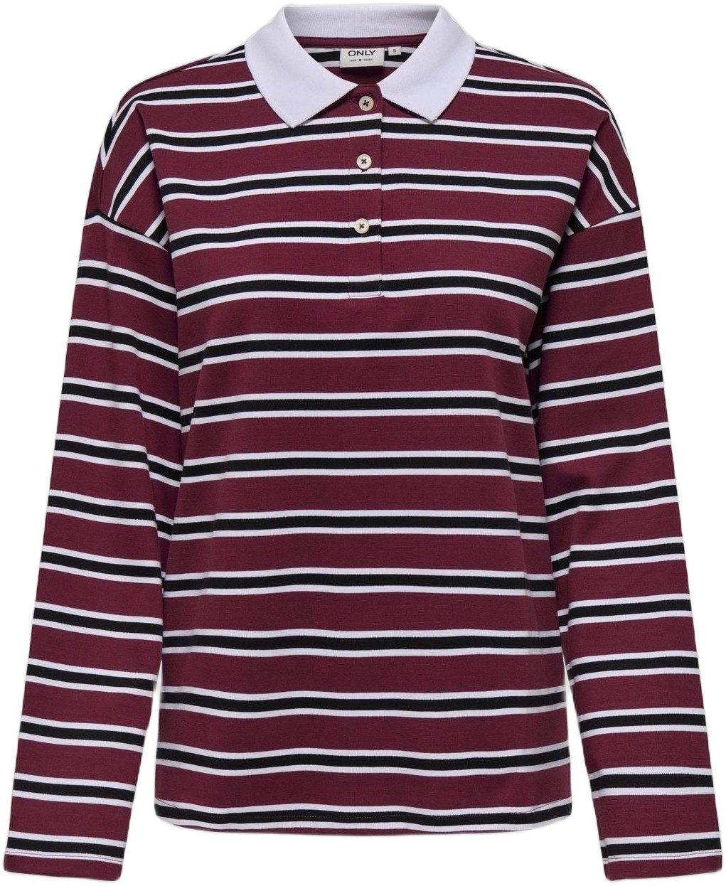Onllara L/S Stripe Polo UB SWT