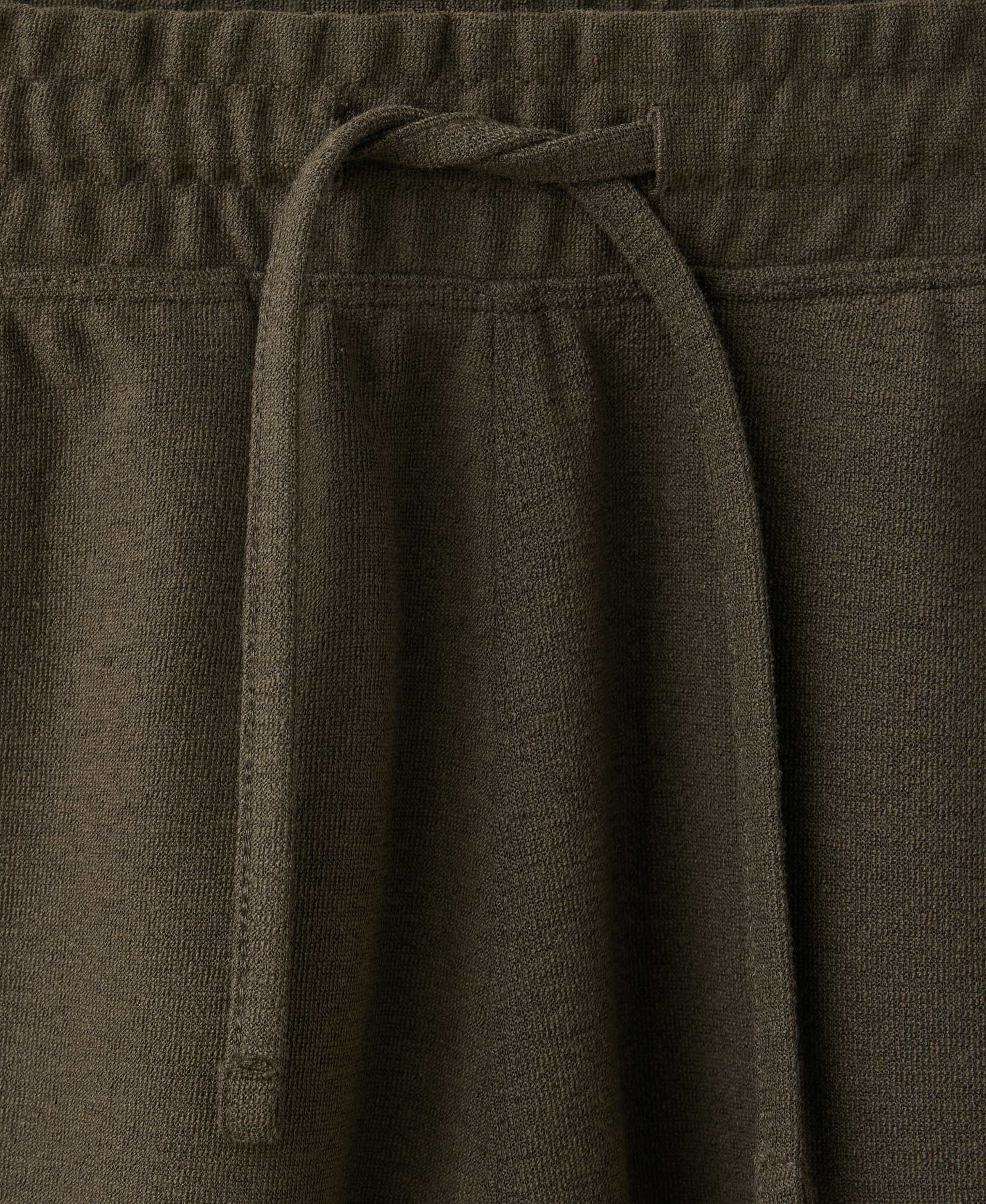 Textured Cotton Blend Bermuda Short