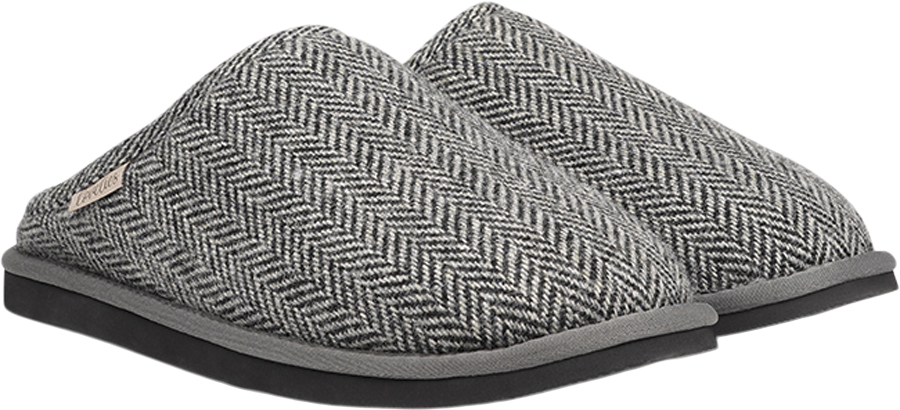 Darwin Wool Open Wool Slippers With Shearling Lining