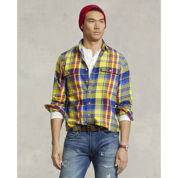Classic Fit Plaid Twill Workshirt