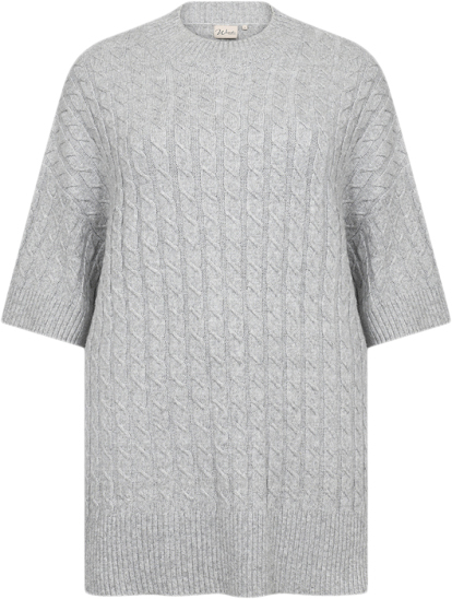 Curvy Wajamia 1 Pullover Lys grå