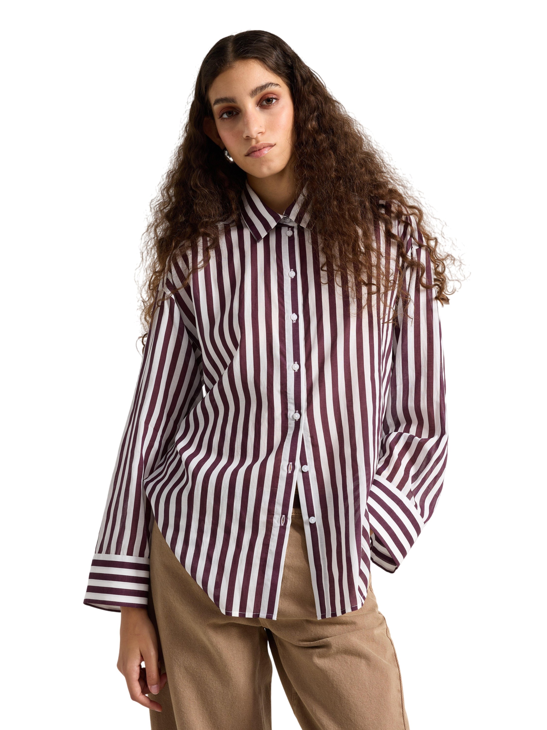 Vävd Skjorta i Viskosblandning med