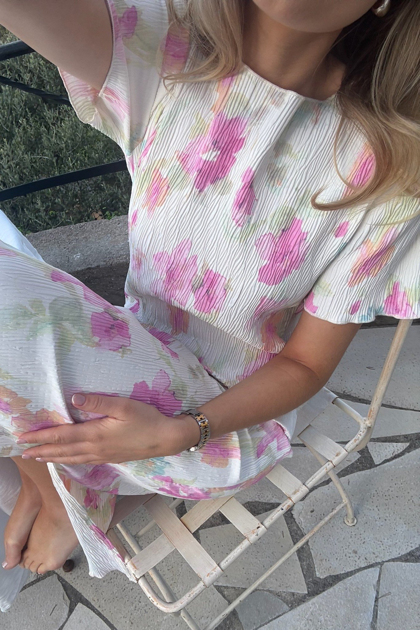 Odaic SS Dress Pink Flower Blush