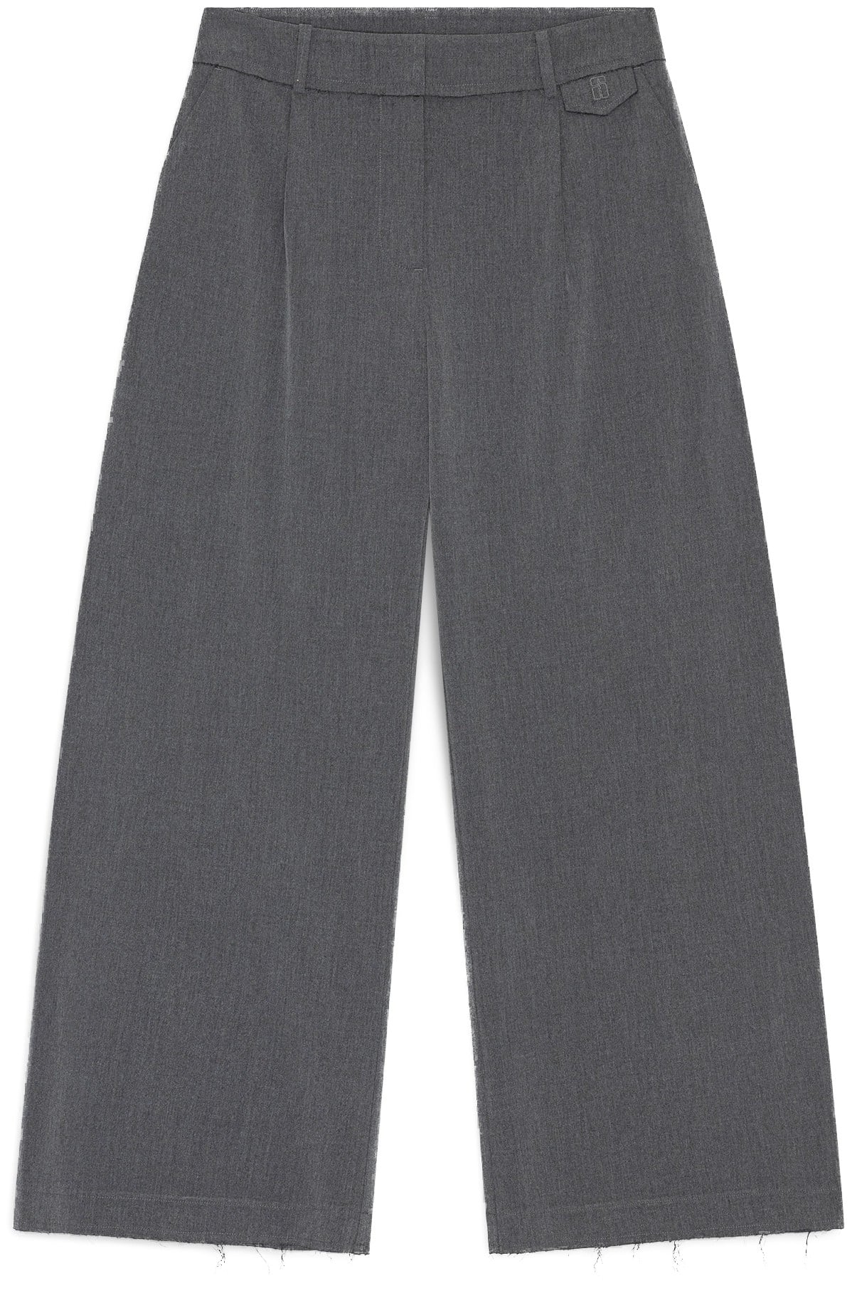Raw Hem Suit Pants