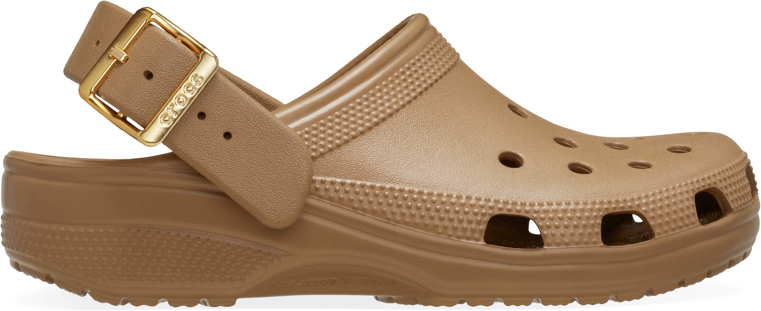 Classic Metallic Buckle Clog Spa