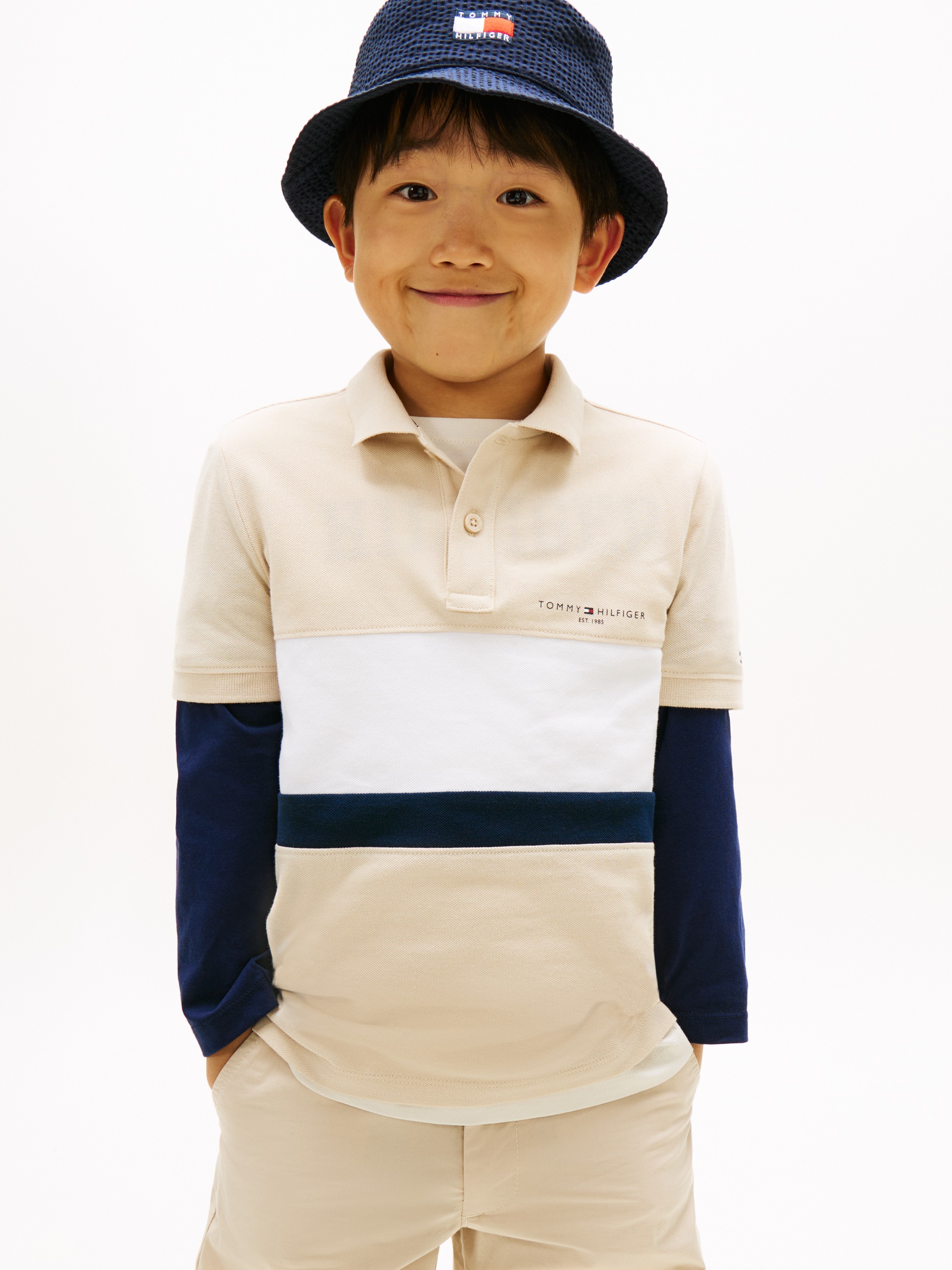 Regular Fit Colourblocked Pique Polo Shirt
