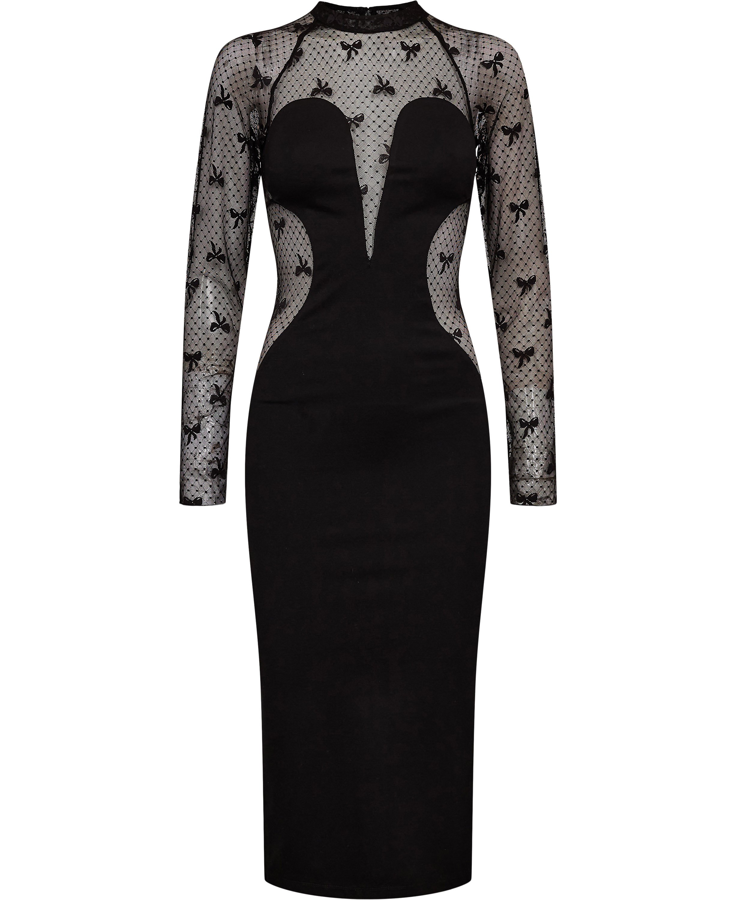 Contrast Midi Dress