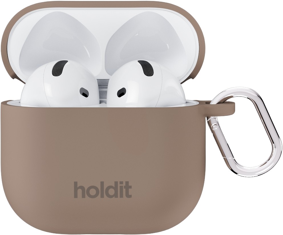 Silicone Case Solid Airpods 4 Mocha Brown