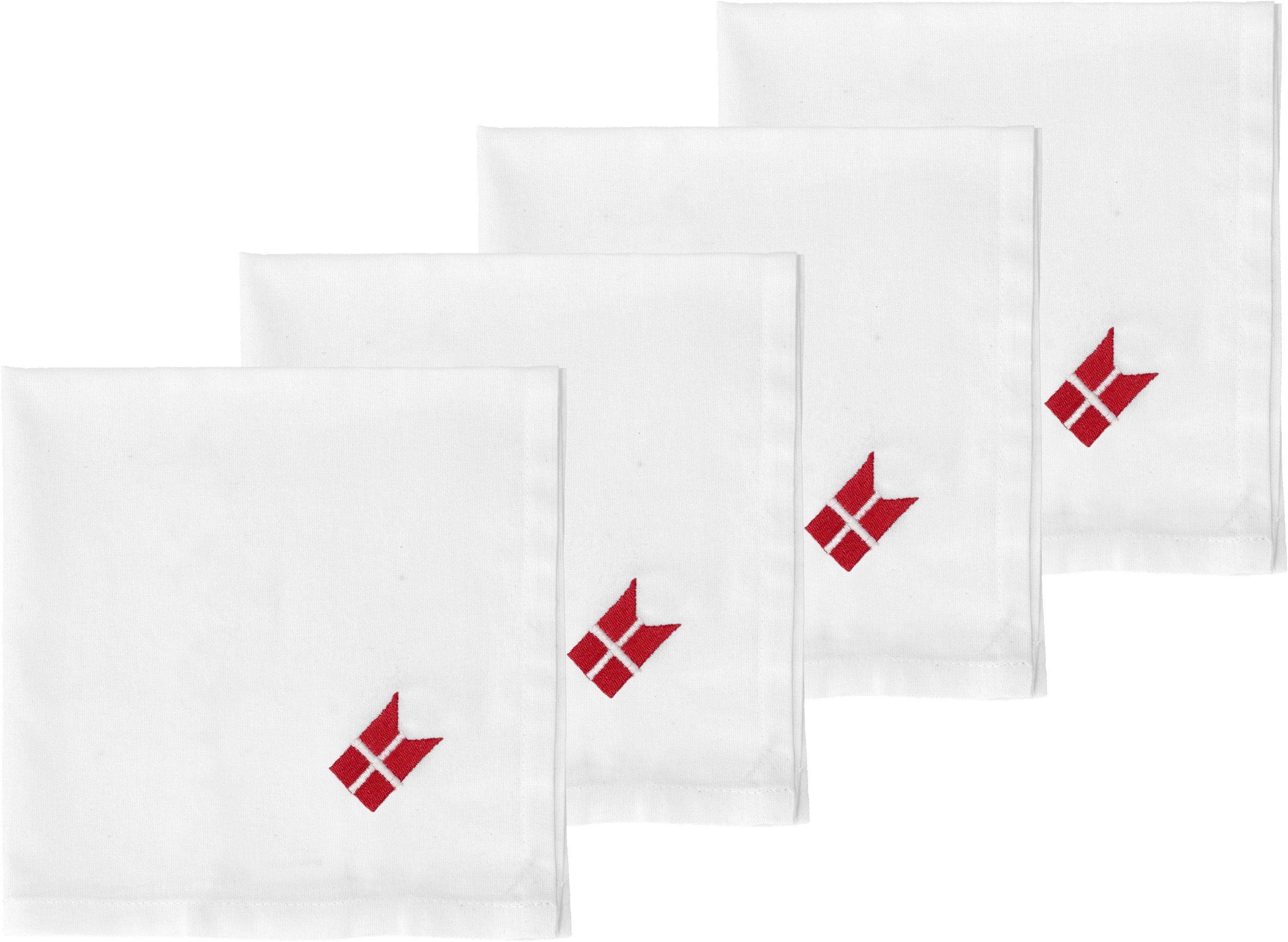 Stofservietter 40 x 40 cm Tillykke 4 stk.