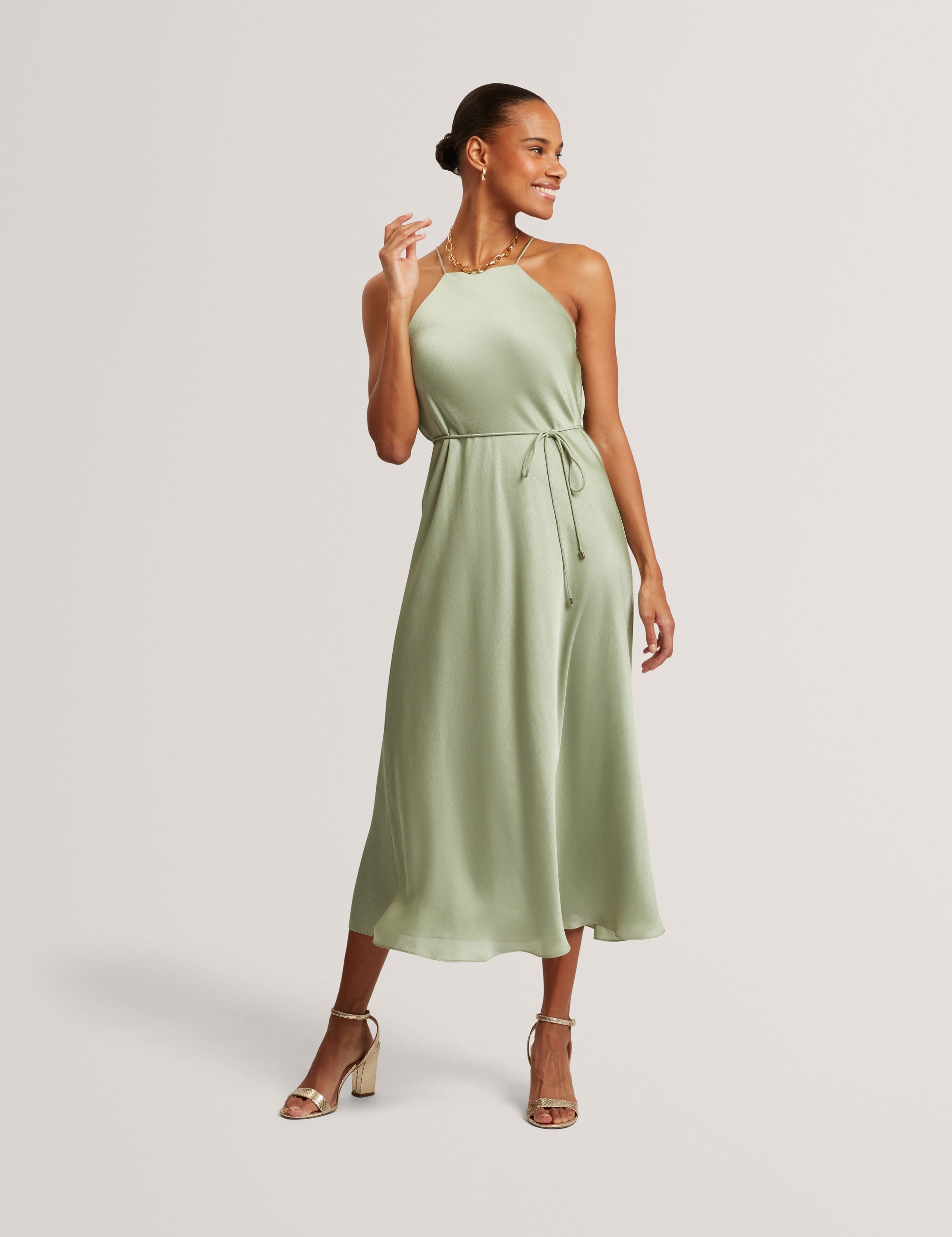 Kahrli Halter Neck Midi Dress - Køb til DKK 1.231 - Spar 30%