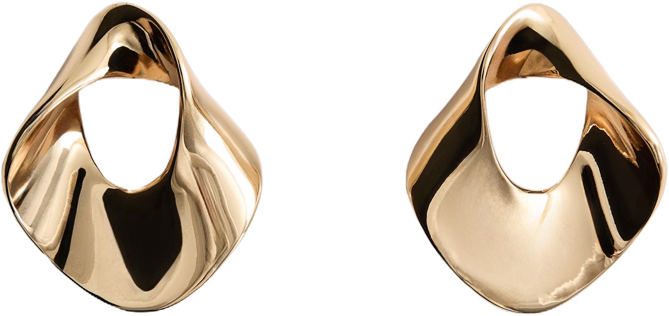 Earrings With Relief Design