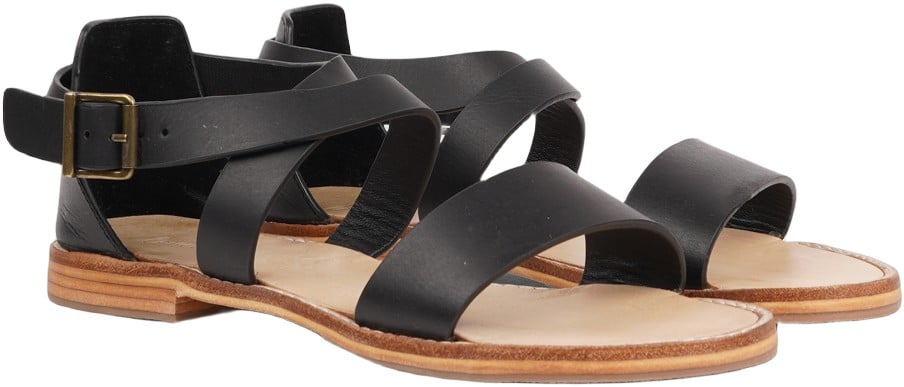 Albergo Leather Sandal W/ Heel Cover