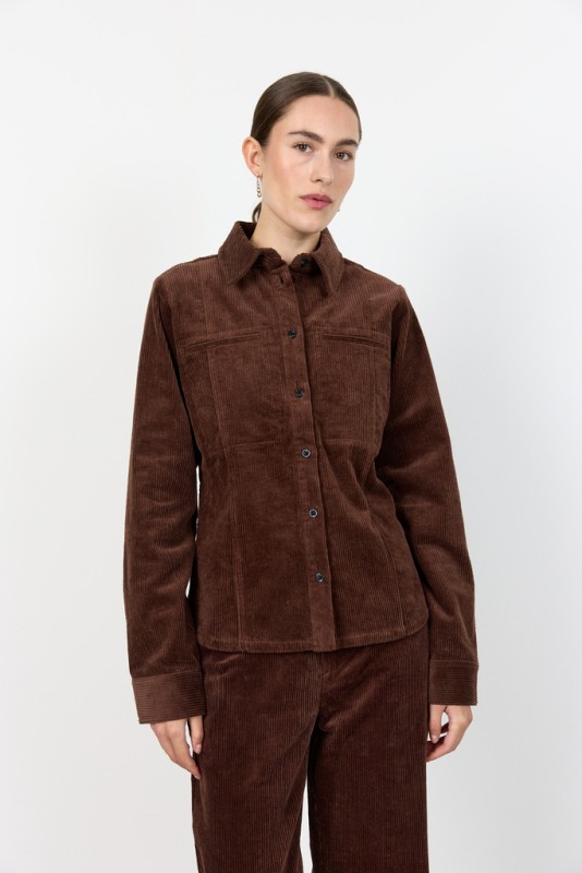 Lrorlando 1 Skjorte Mørk Brun