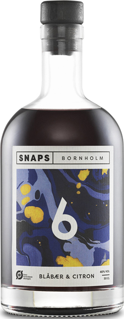 No. 6 Snaps Bornholm Blåbær/citron 40%