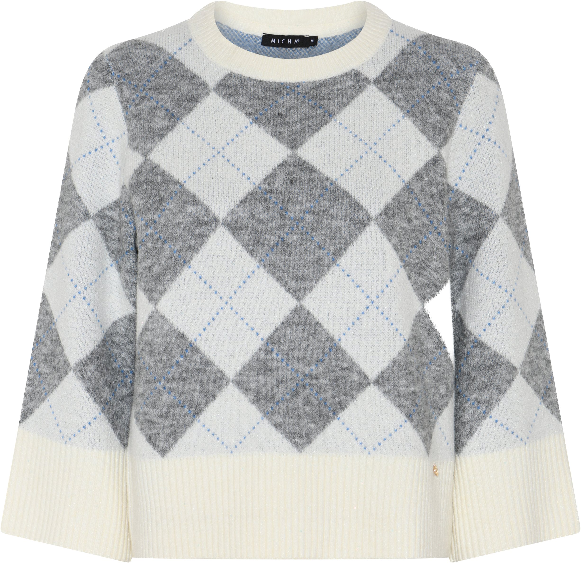 Jumper_ Argyle With Sequins