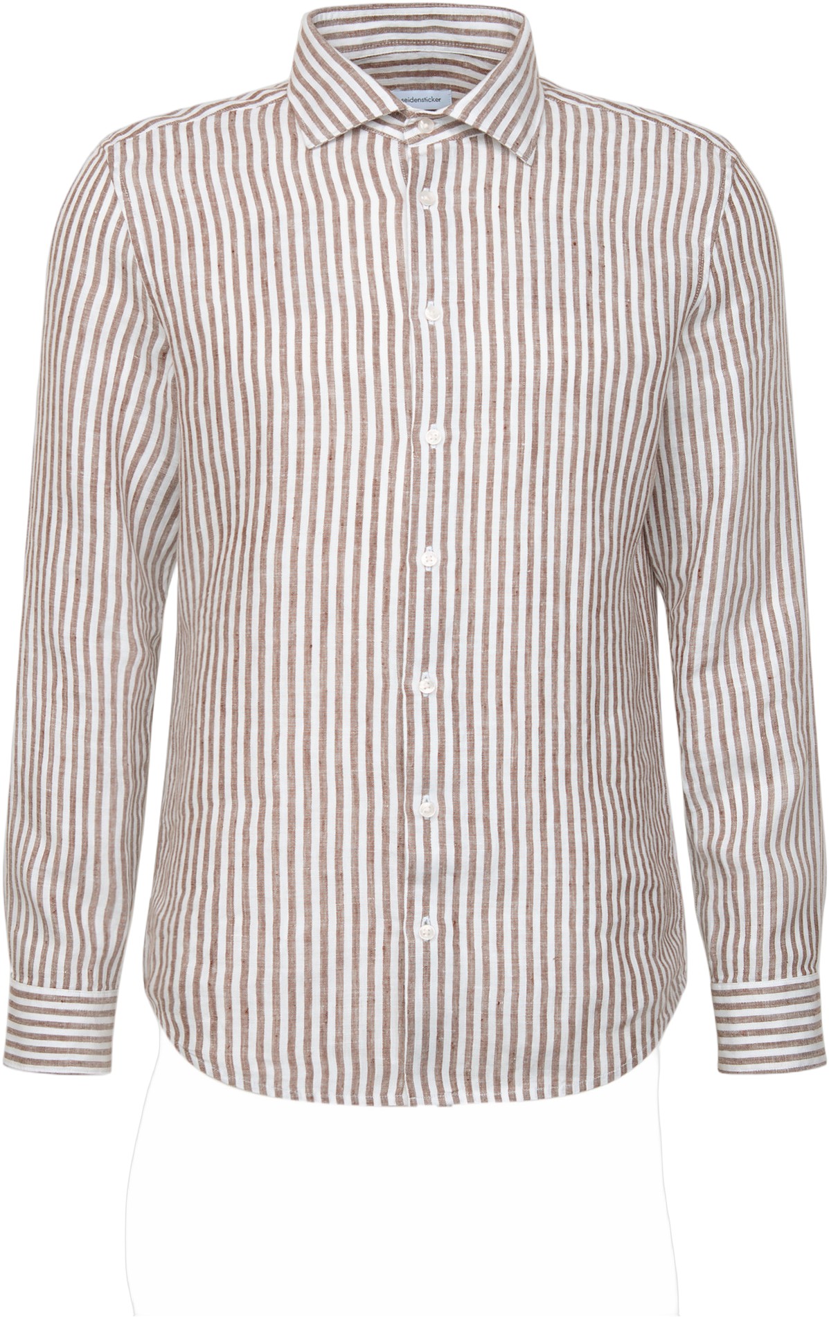 Linen Shirt Slim 1/1 Kentcollar Stripes - Køb til DKK 300 - Spar 50%