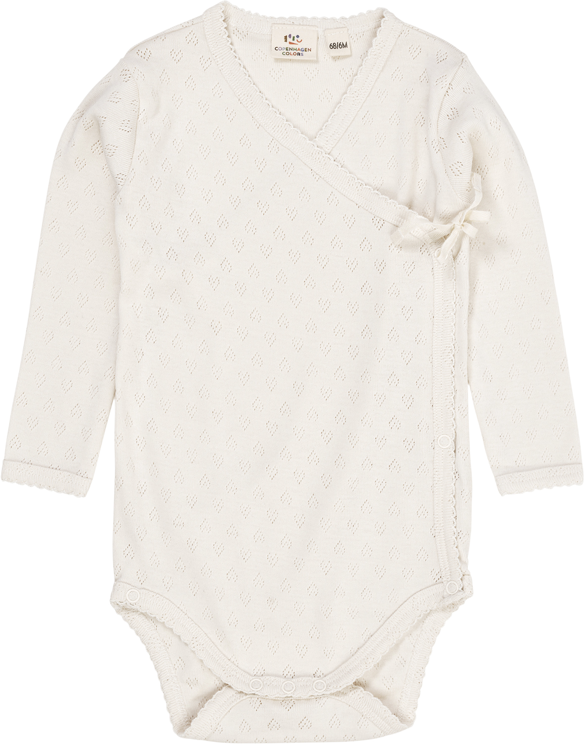Pointelle Heart Crossover Body LS