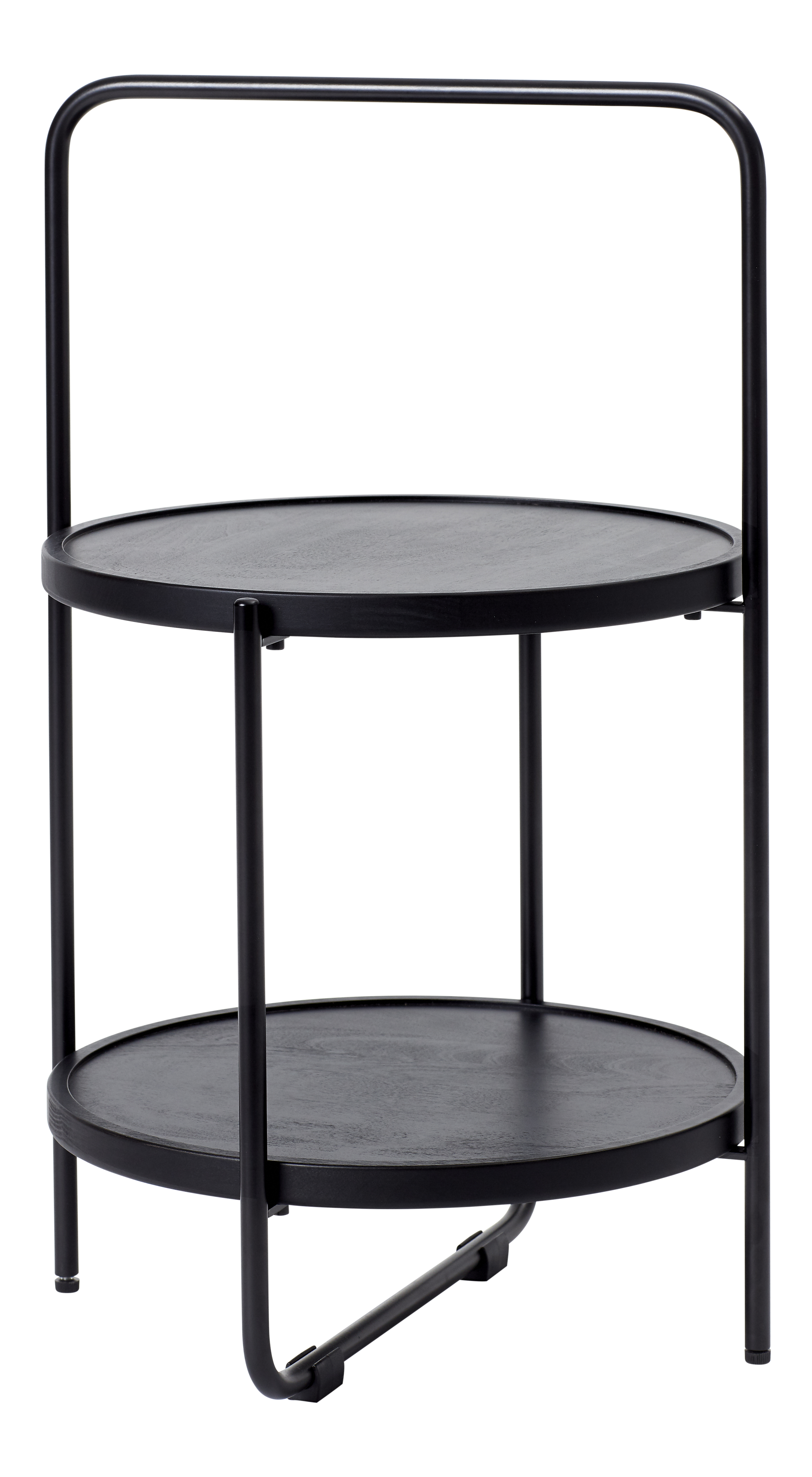 Mini Tray Table Ø36 Cm Black Frame