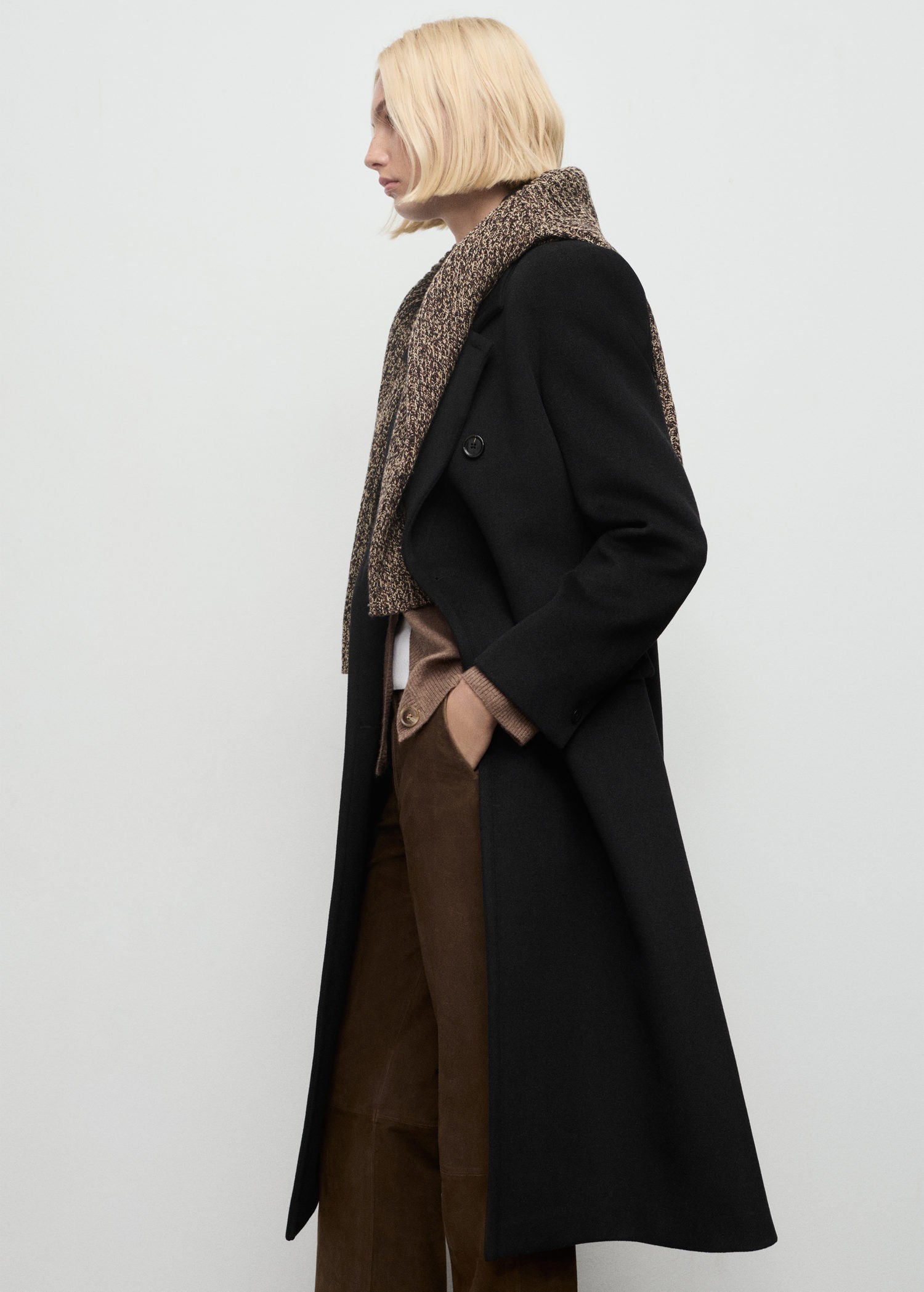 Doublebreasted Wool Coat