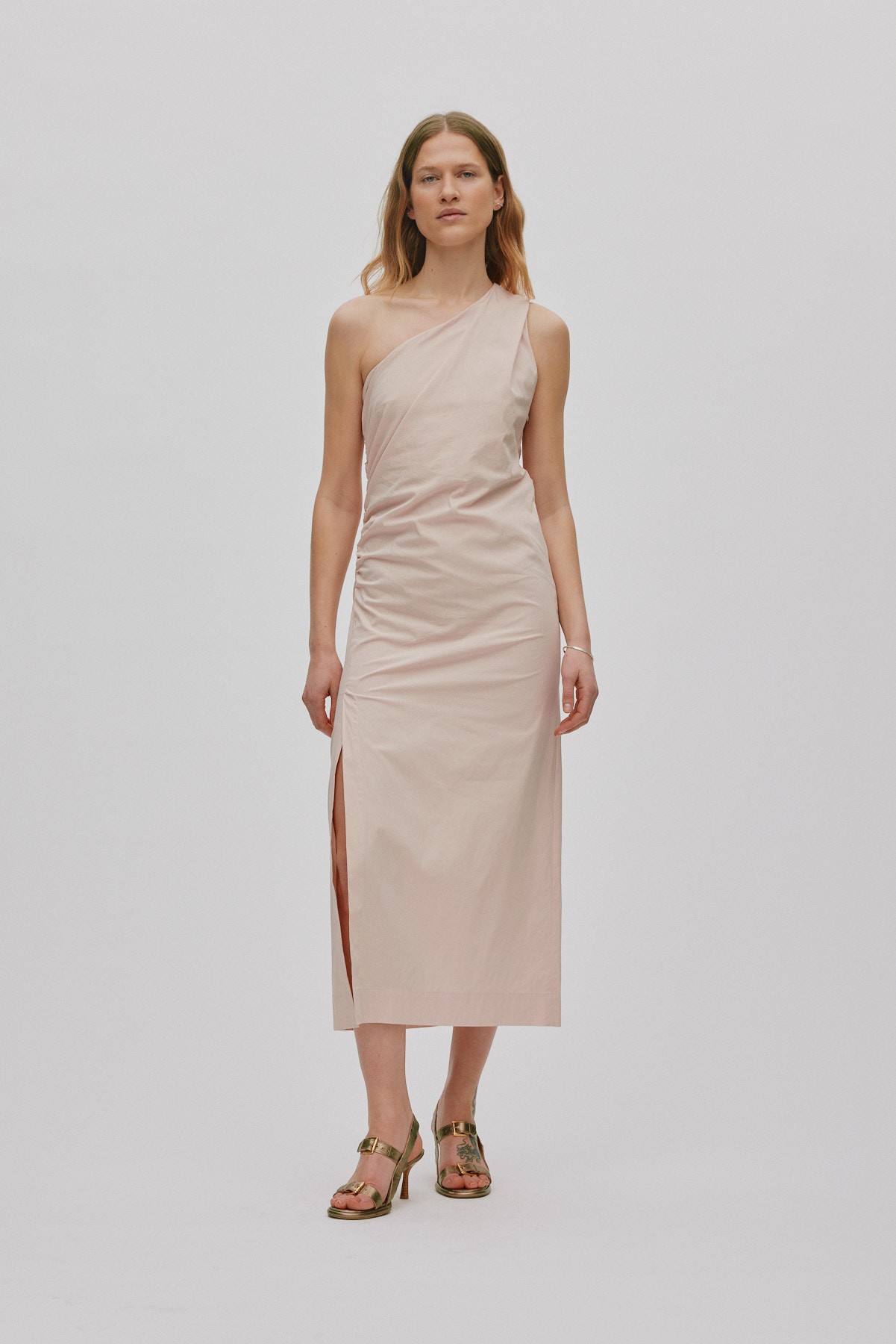 Papery one Shoulder Long Dress Ar