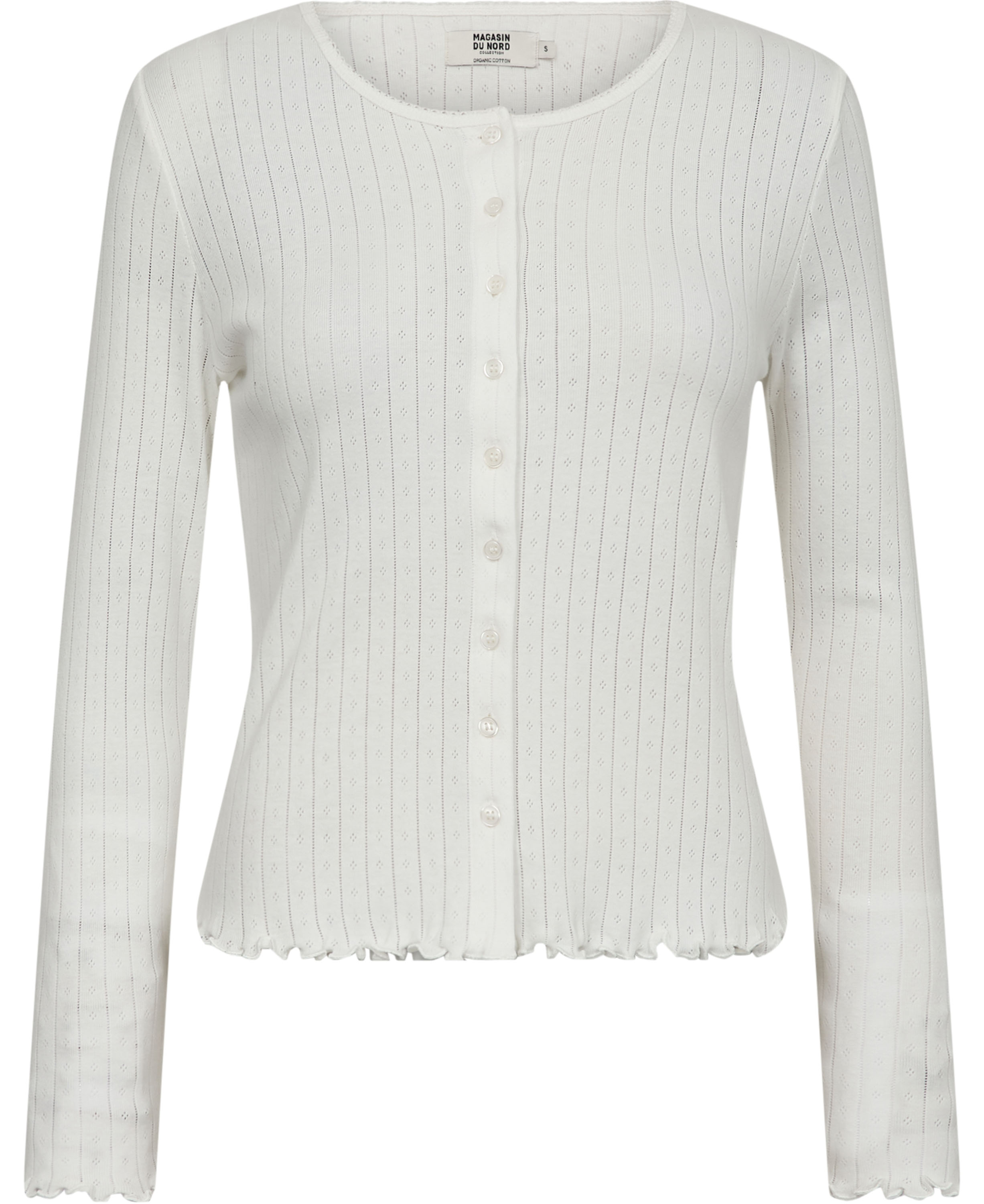 Eloise 10 Cardigan Pointelle 100% Økologisk Bomuld Gots