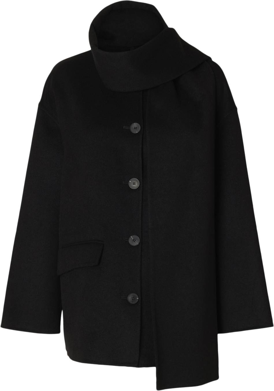 Slfpam Wool Handmade Scarf Jacket