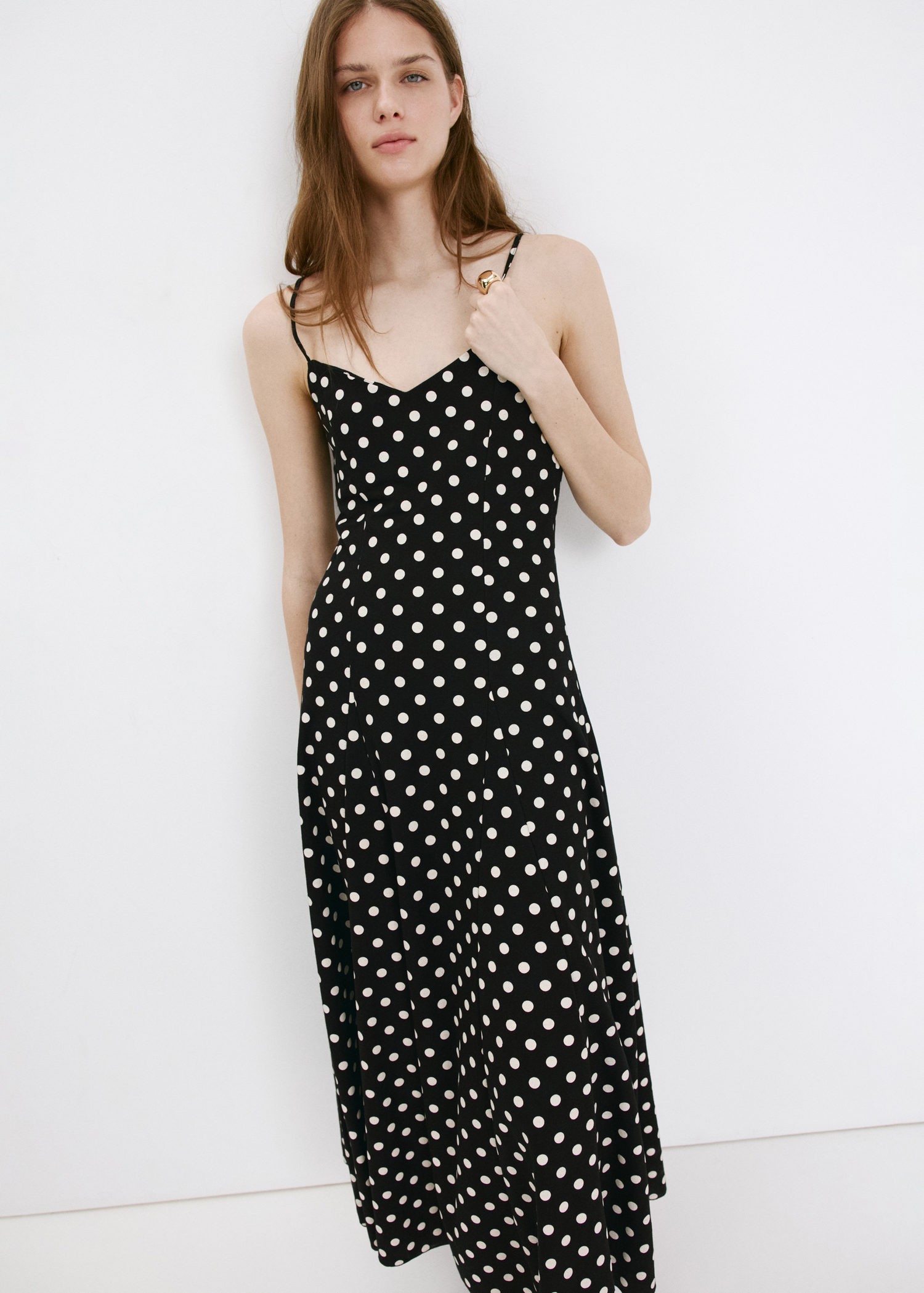Aline Dress With Godets