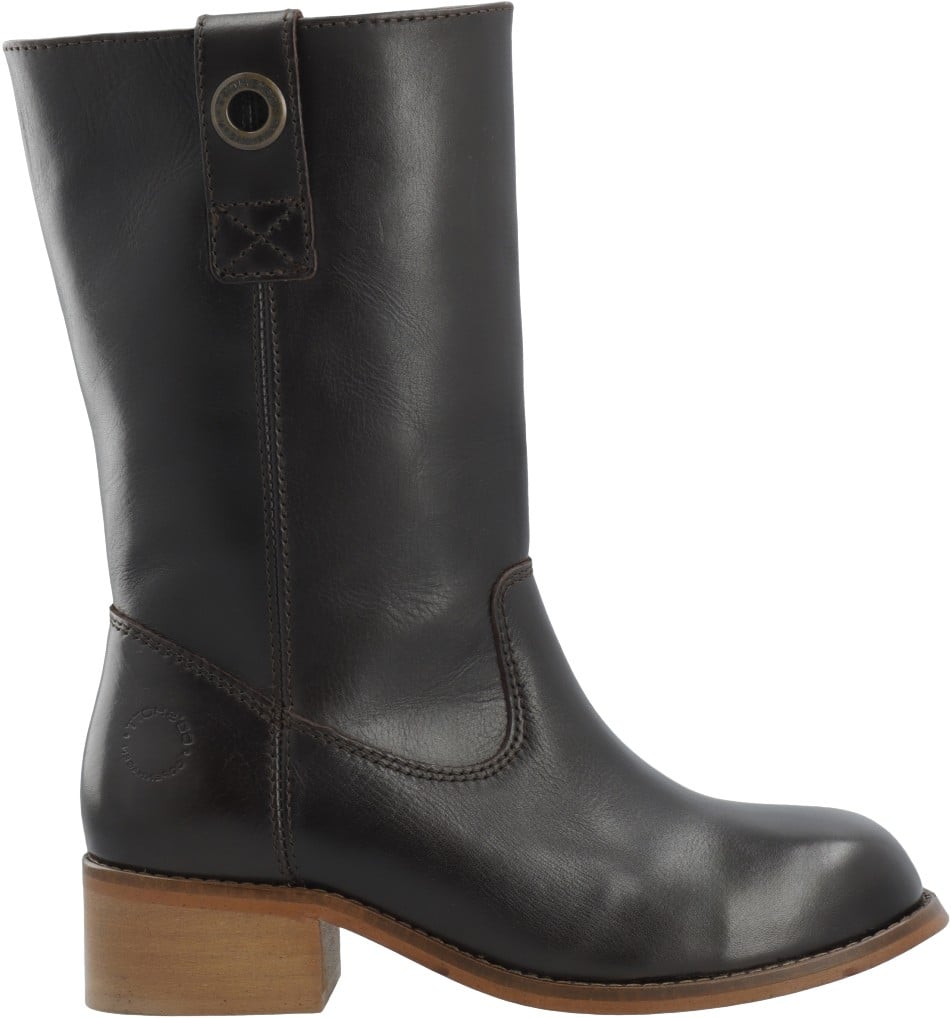 Casvilma Pull On Mid Cut Boot Stone Leather