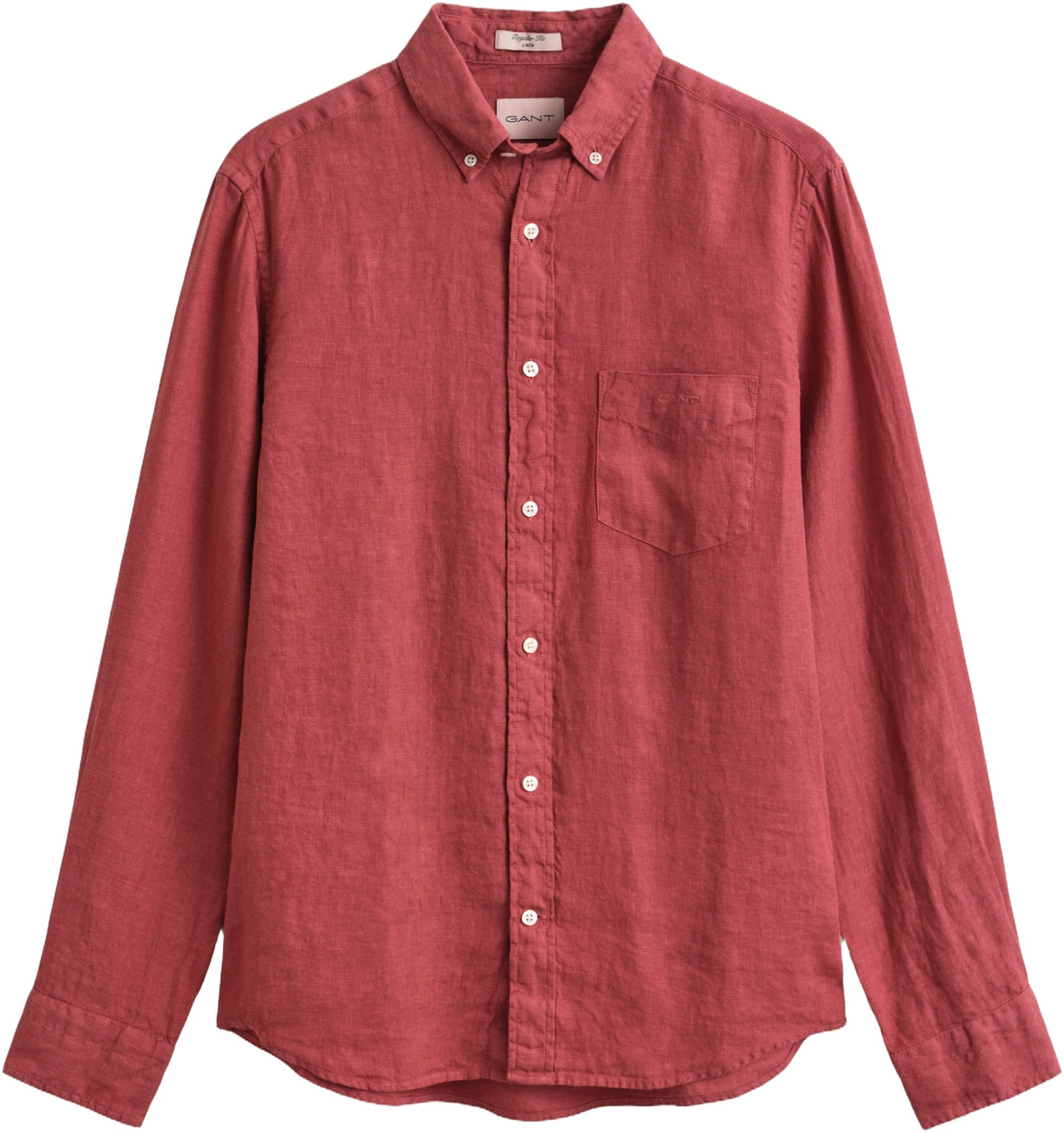 REG Gmnt Dyed Linen Shirt
