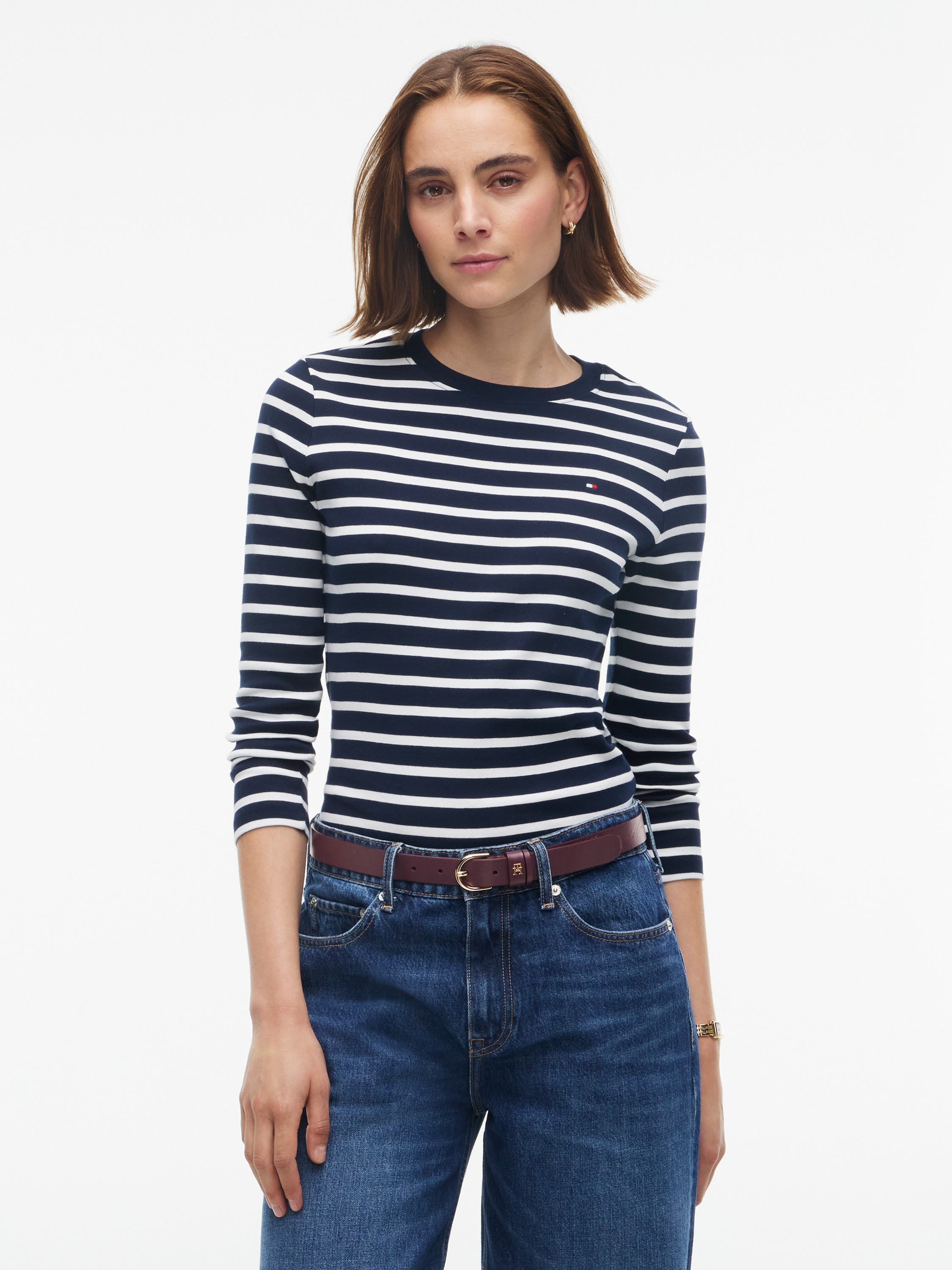 Slim Crew Neck Long Sleeve Tshirt