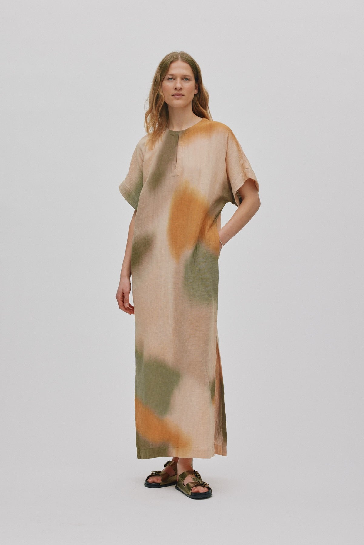 Water Colour Column Dress Inza