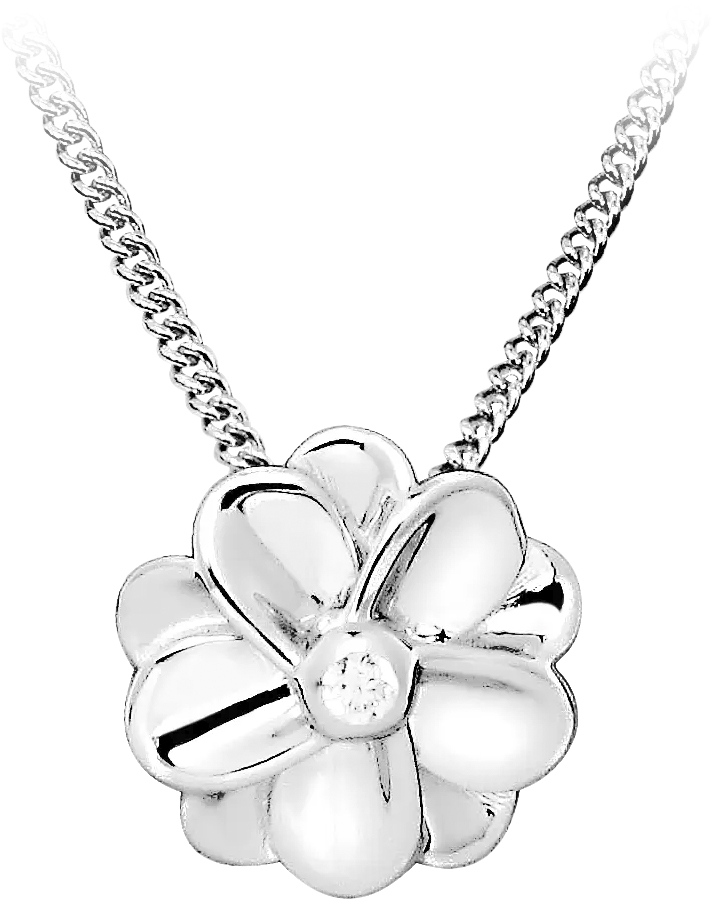 Flower Halskæde Sølv