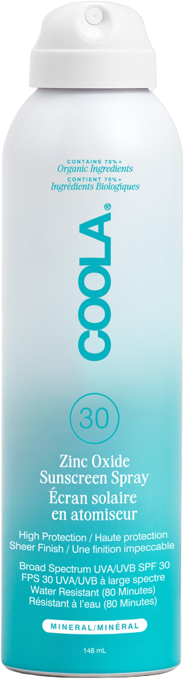 Zinc Oxide Sunscreen Spray SPF 30 Fagrancefree