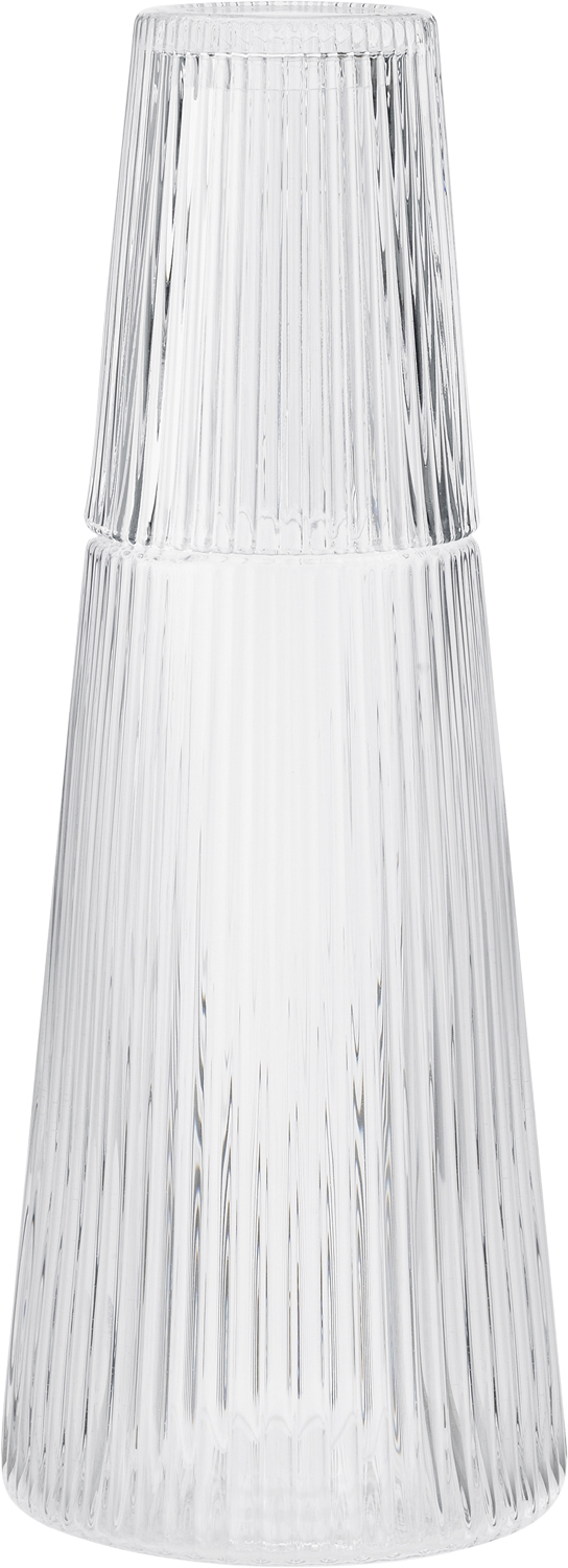 Pilastro Karaffel med Glas 1 l, Clear