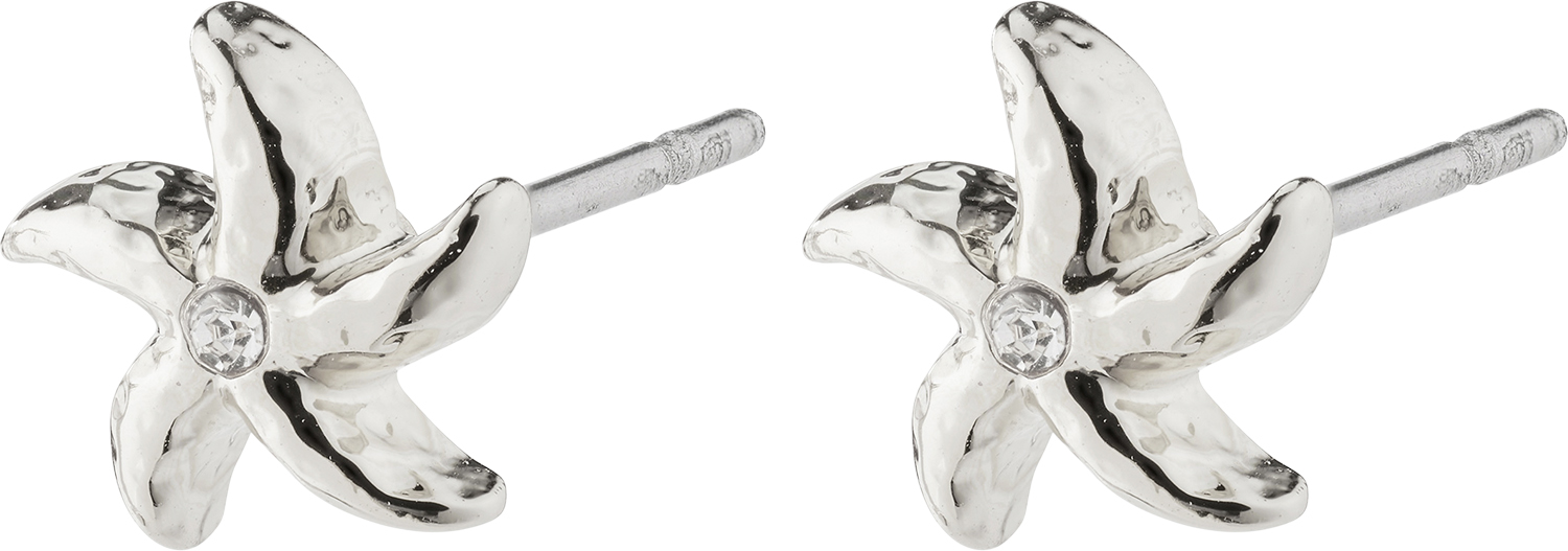 Oakley Recycled Starfish Earrings Silverplated