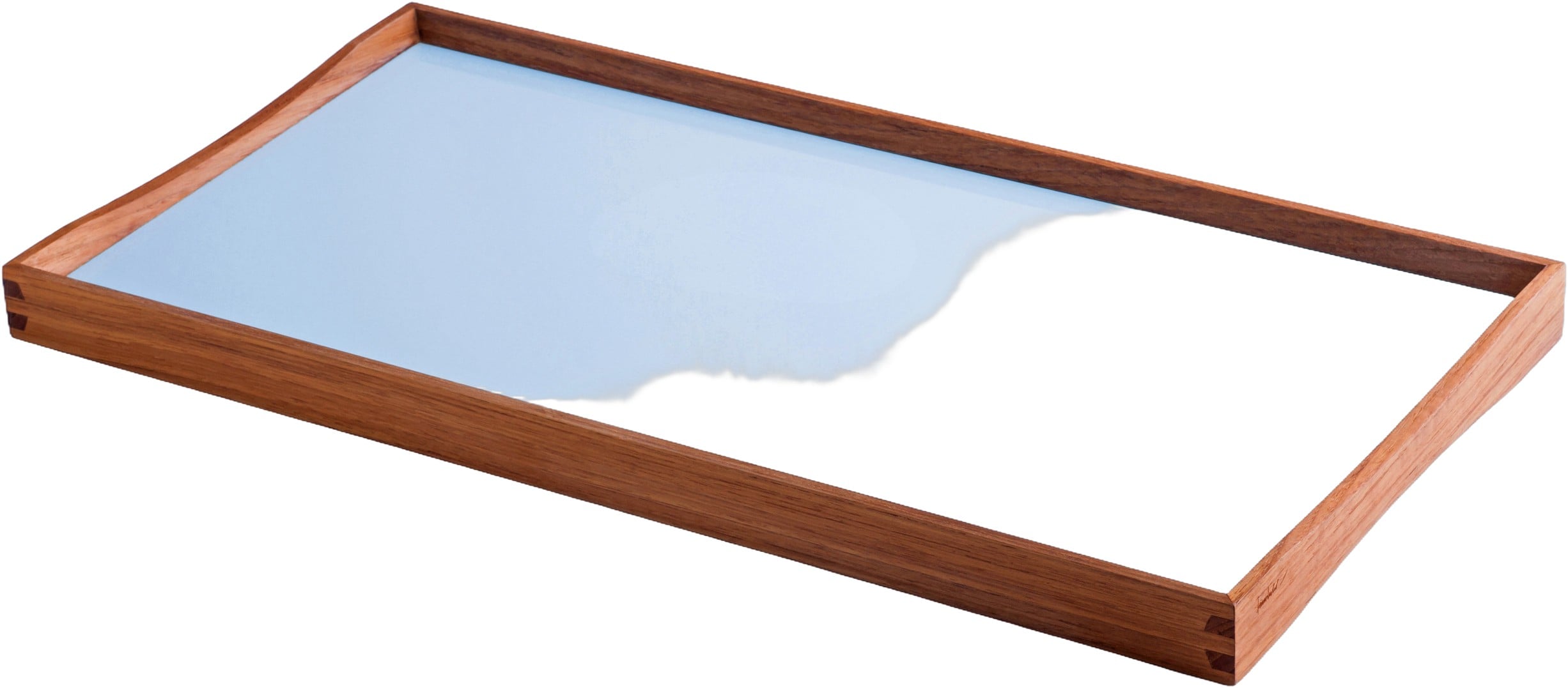 Turning Tray Small, Black and Blue