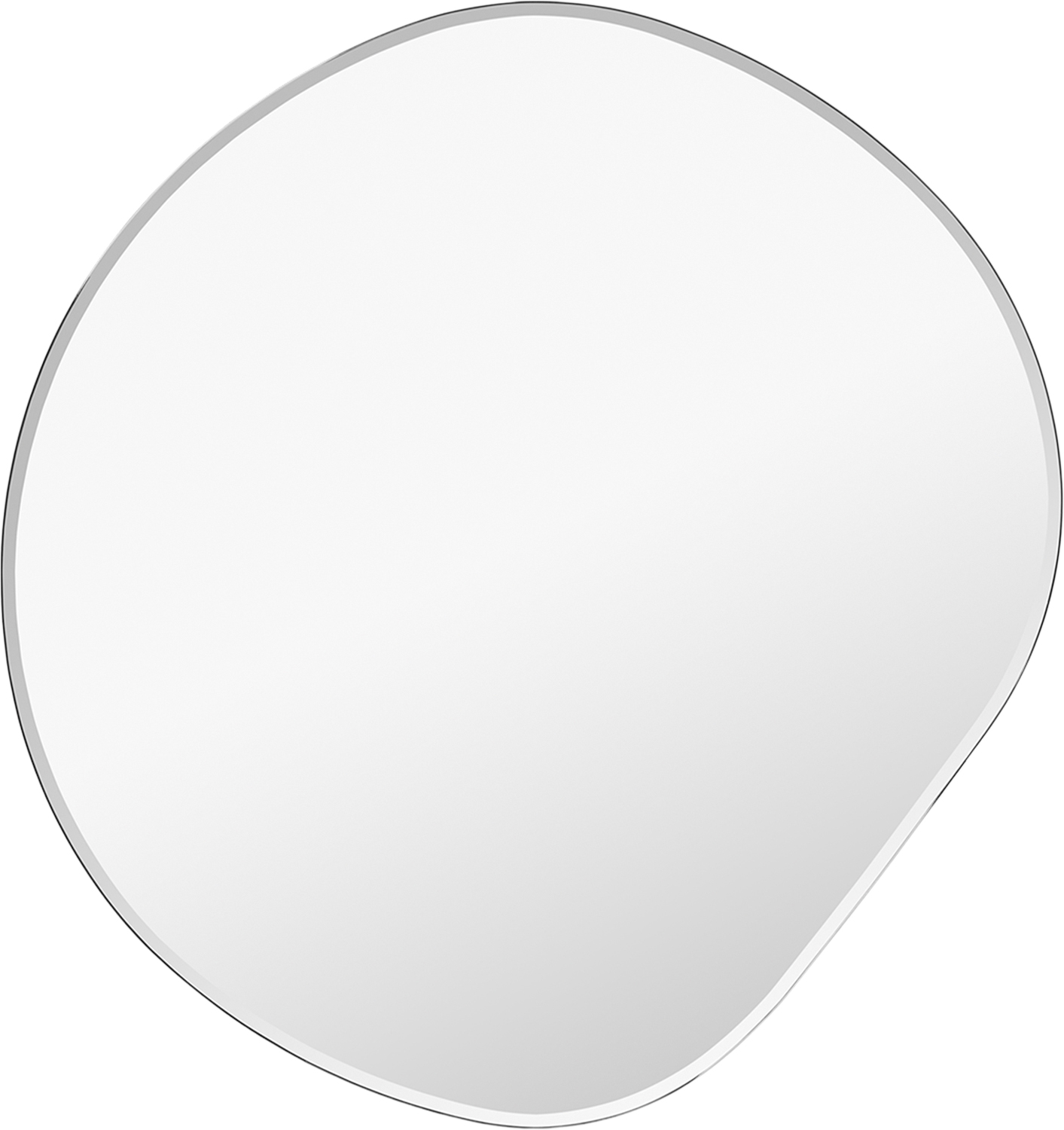 Pond Mirror Small - Dark Chrome