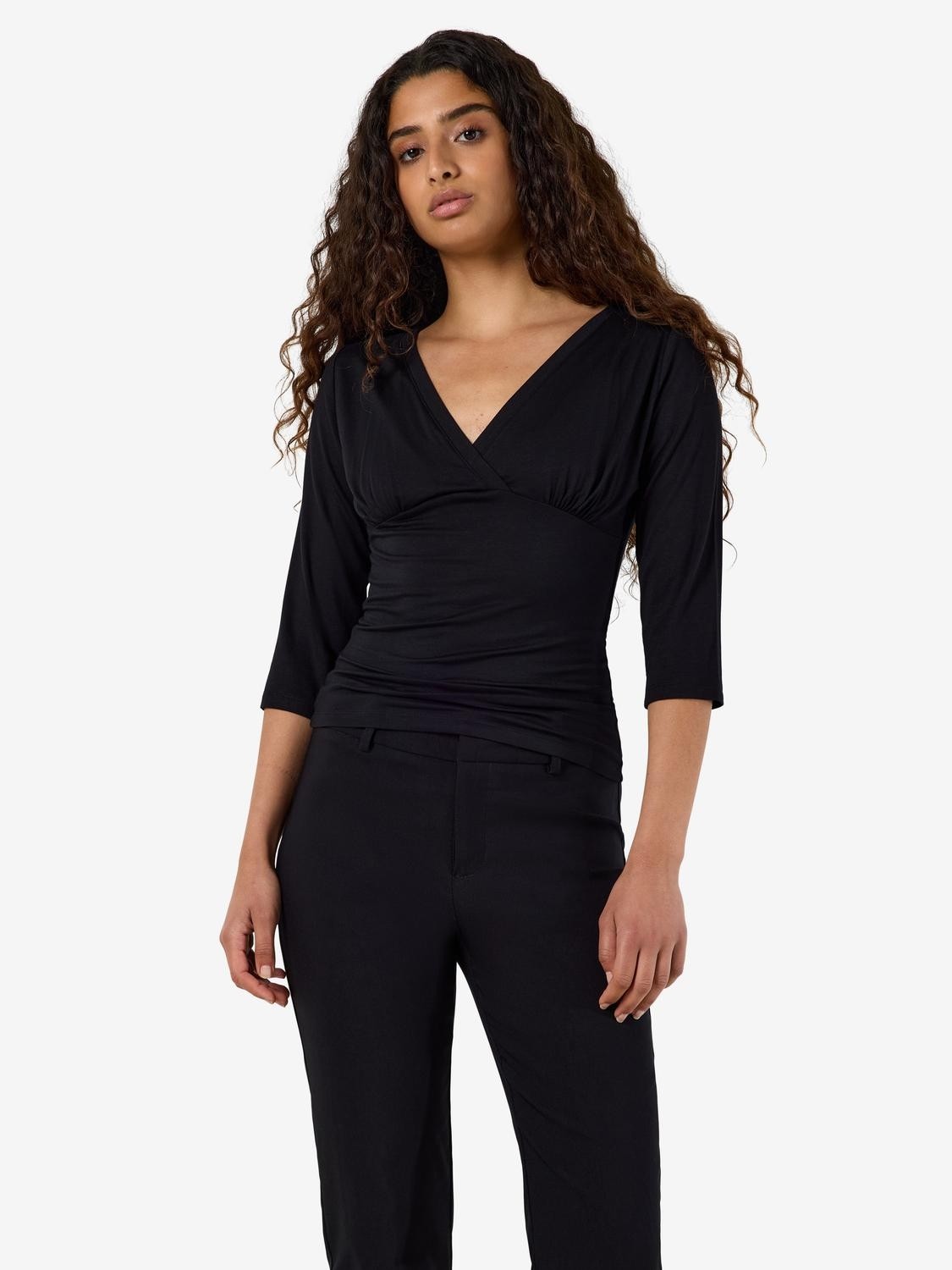 Nmjune 3/4 Vneck TOP