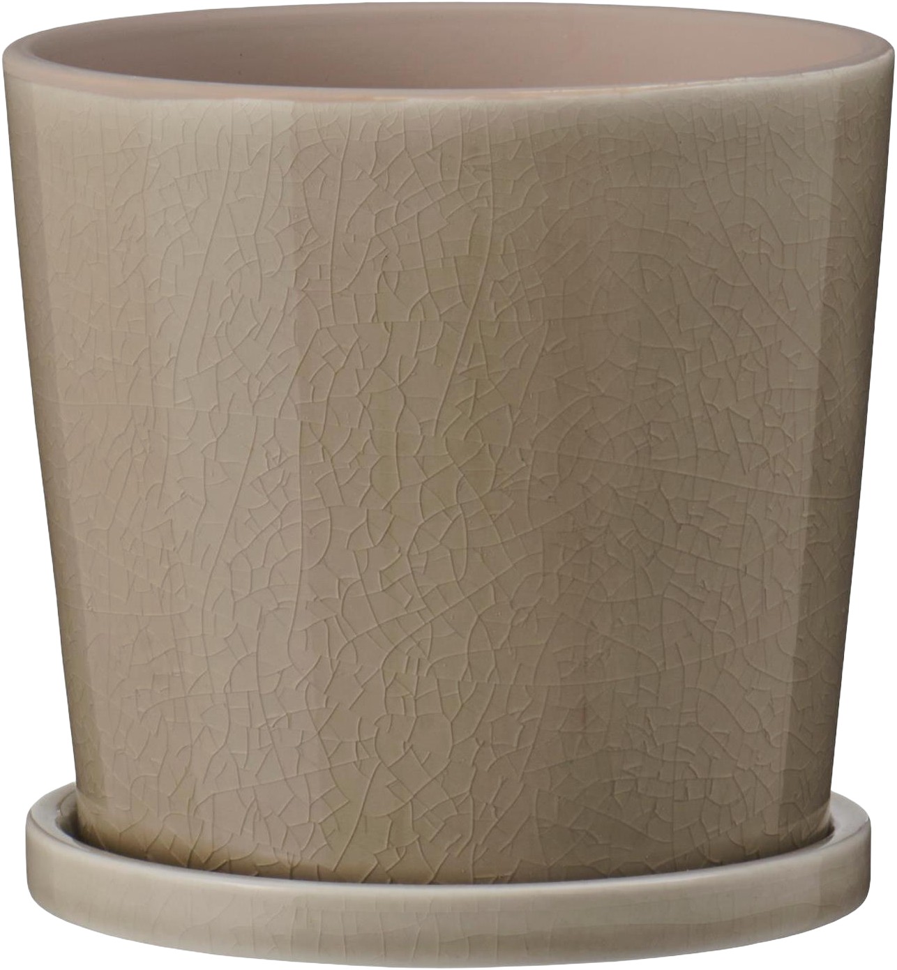 Skjuler M/underskål Krakeleret Glasur Saga Beige