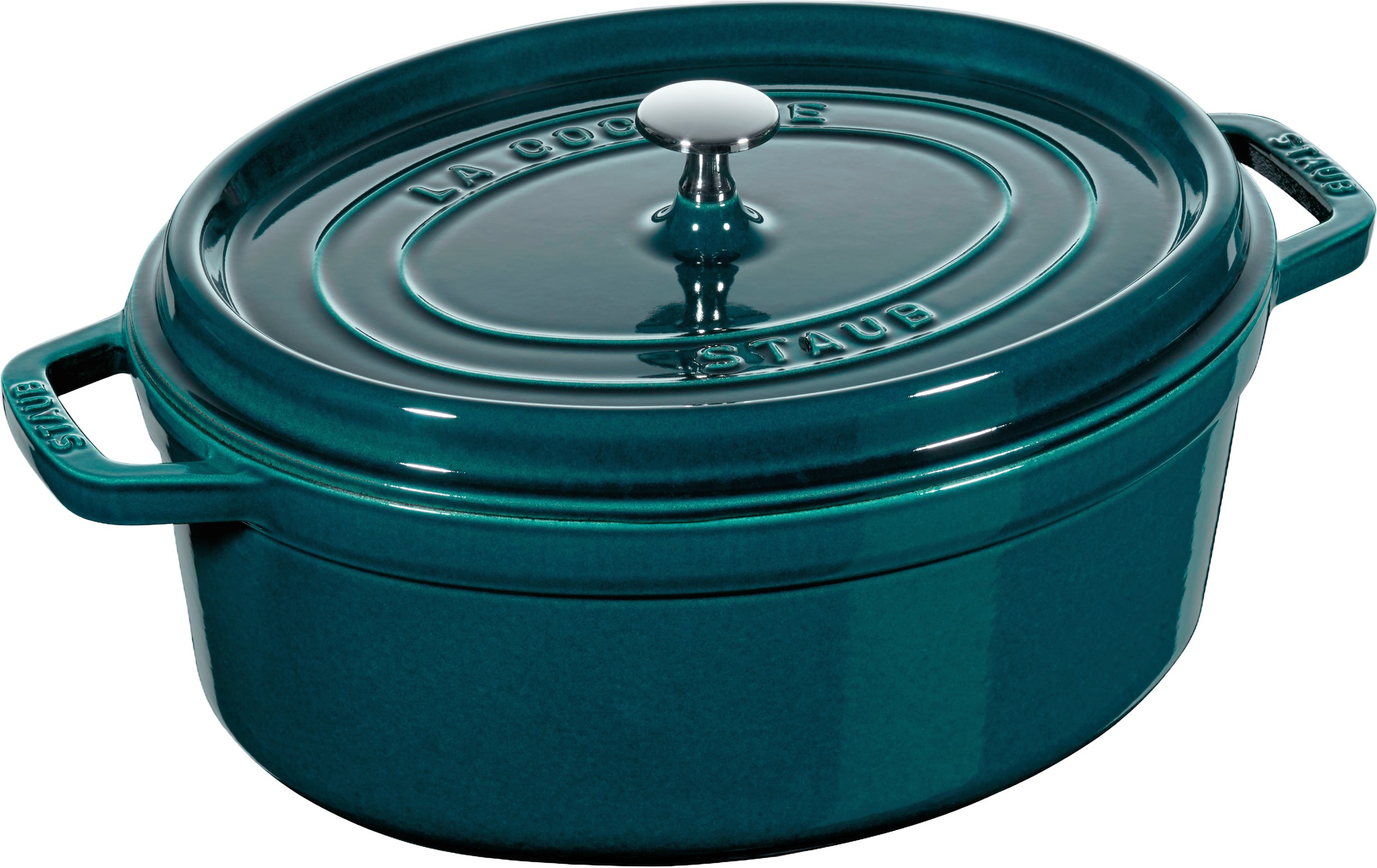 La Cocotte Cocotte 37 cm / 8 l, Oval, Lamer-turkis-blågrøn,