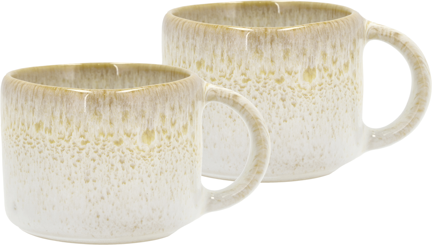 Espressokop Styles 0,08 Liter 2 stk. Creme/sand Stentøj