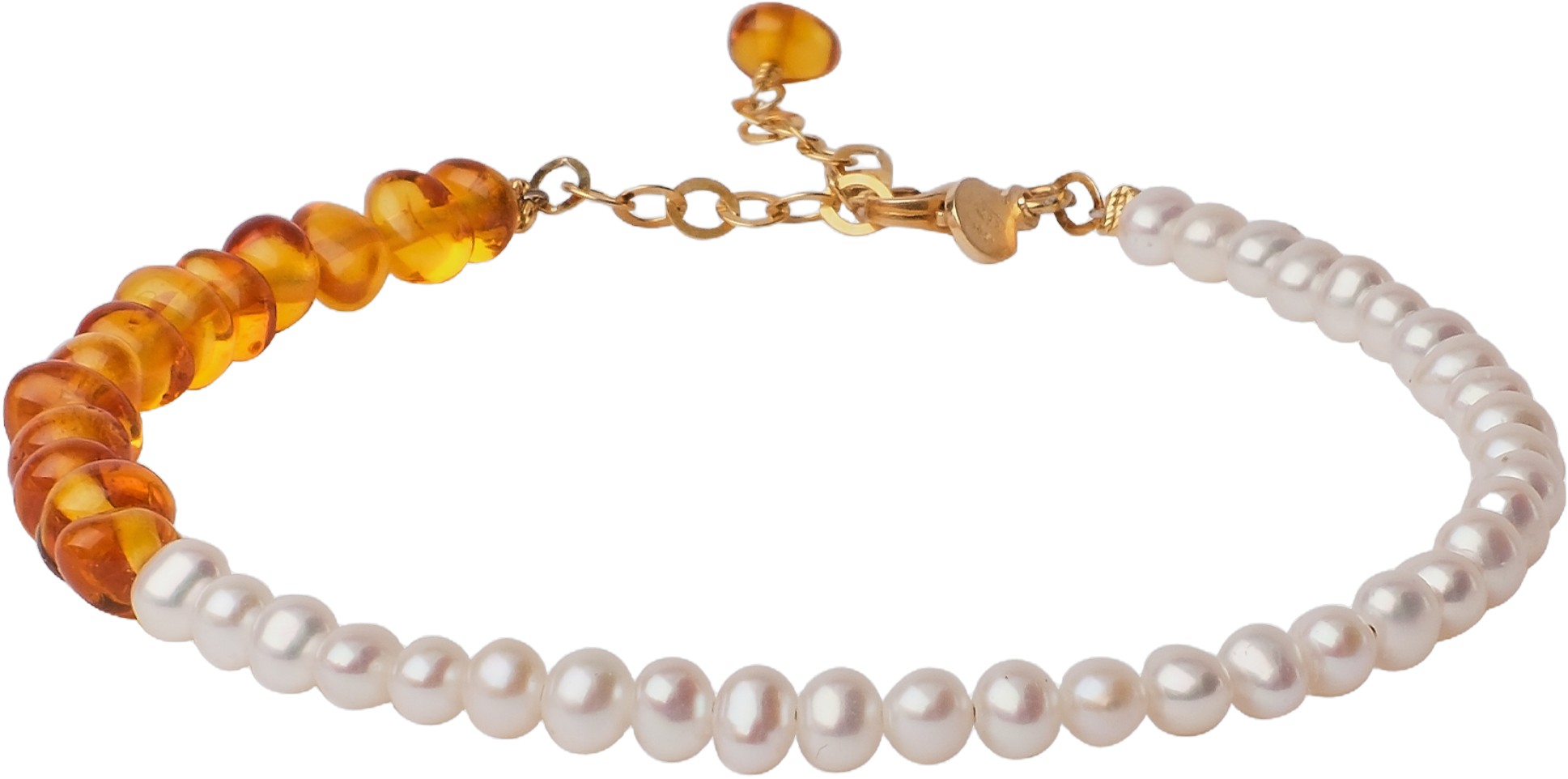 Helene Light Amber Bracelet Gold
