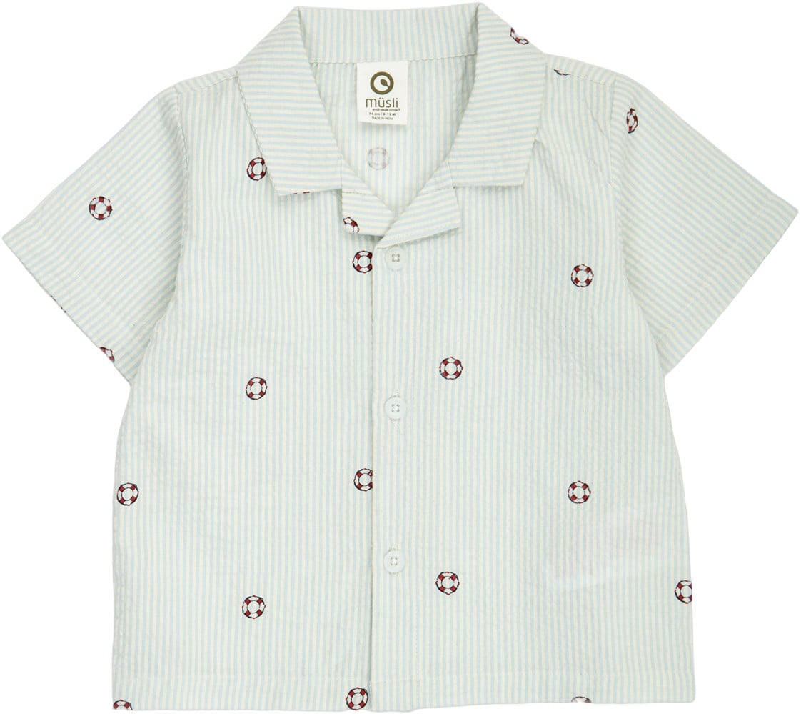 Seersucker Stripe s/s Shirt Baby