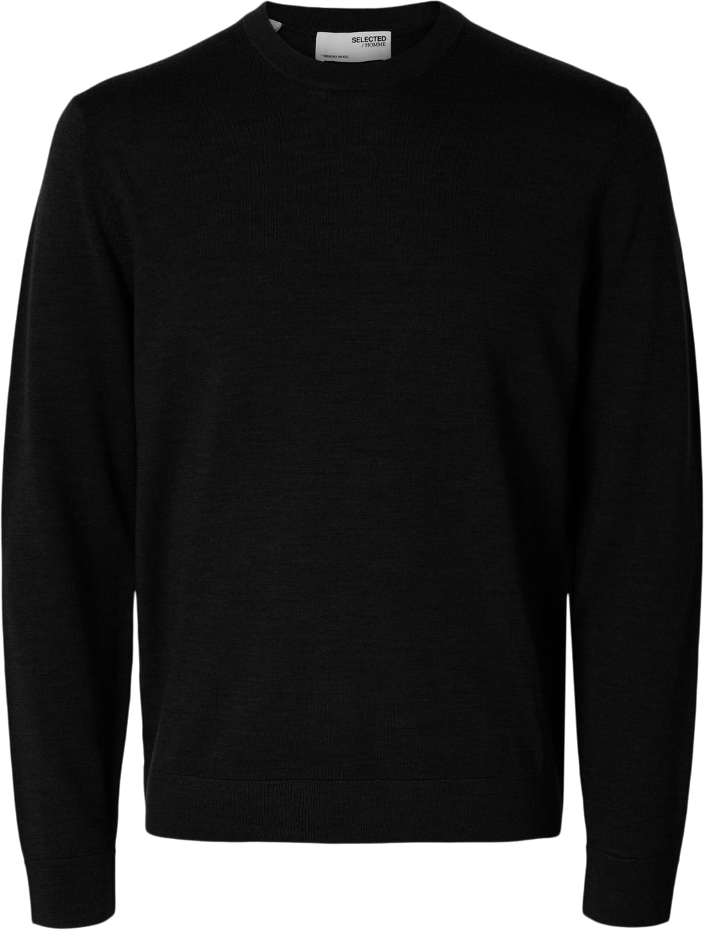 Slhtray LS Knit Merino Crew Neck NO