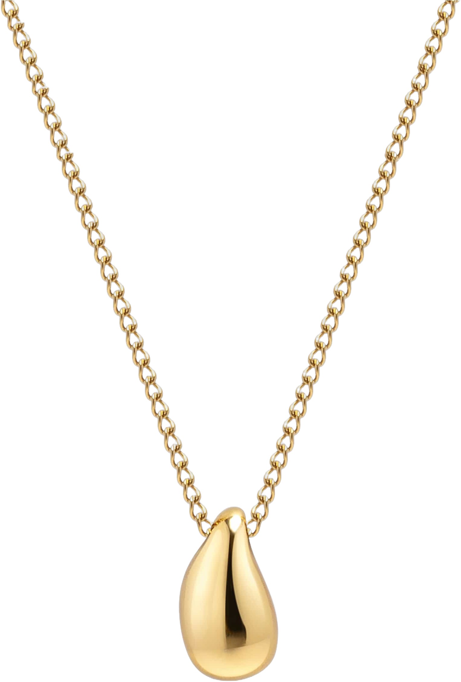Women's Gold Drop Pendant Necklace