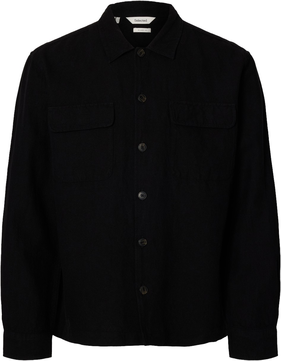 Slhleroy Linen Blend Overshirt LS