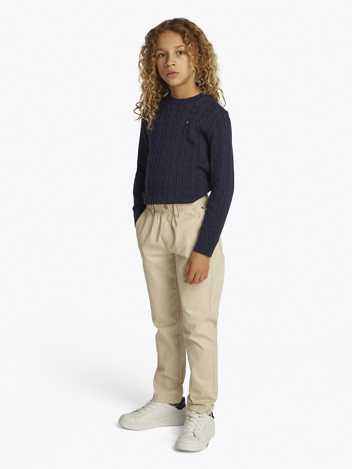 Billede af Crew Neck Cotton Cable Sweater