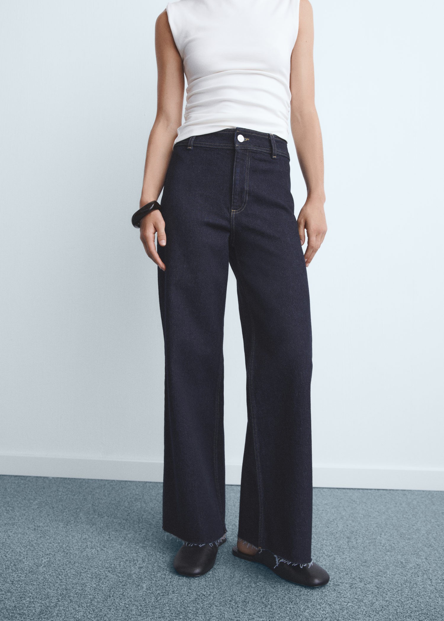Catherin Culotte Highrise Cotton Jeans