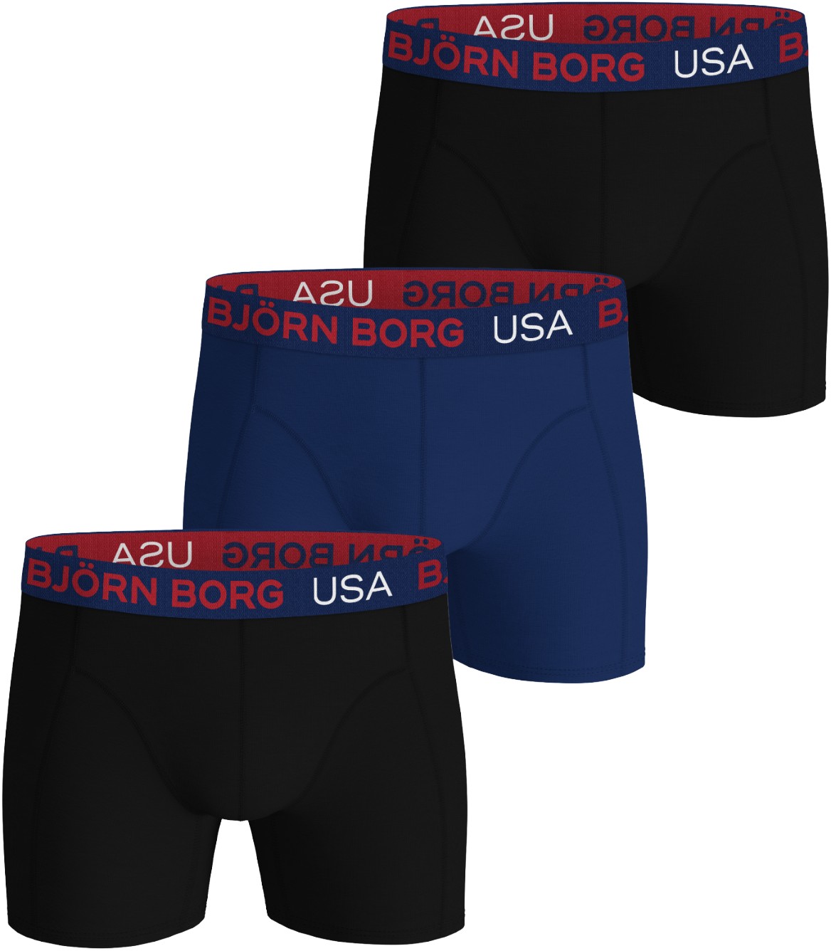 Cotton Stretch Boxer USA 3p - Køb til DKK 244 - Spar 30%